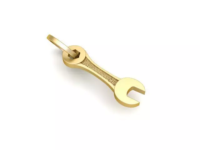 Key Chain Pendant Spanner Tool  3D print model_0