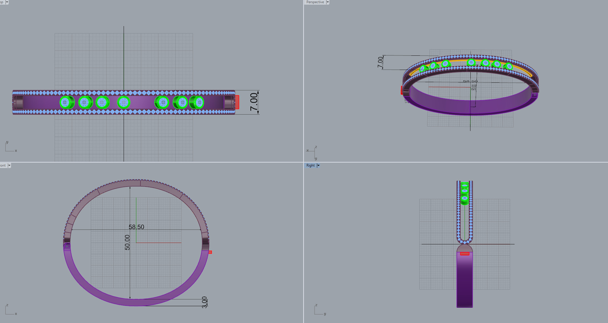 Bracelet 33105 3D print model_6