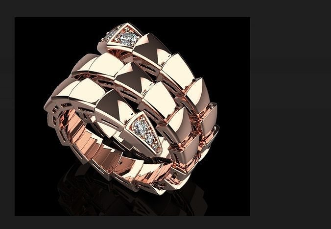 Serpent Ring 32069 3D print model