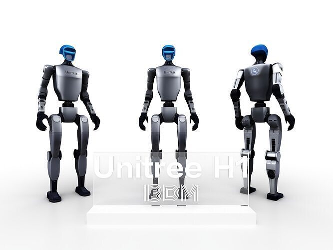 Humanoid Robot Low-poly 3D model