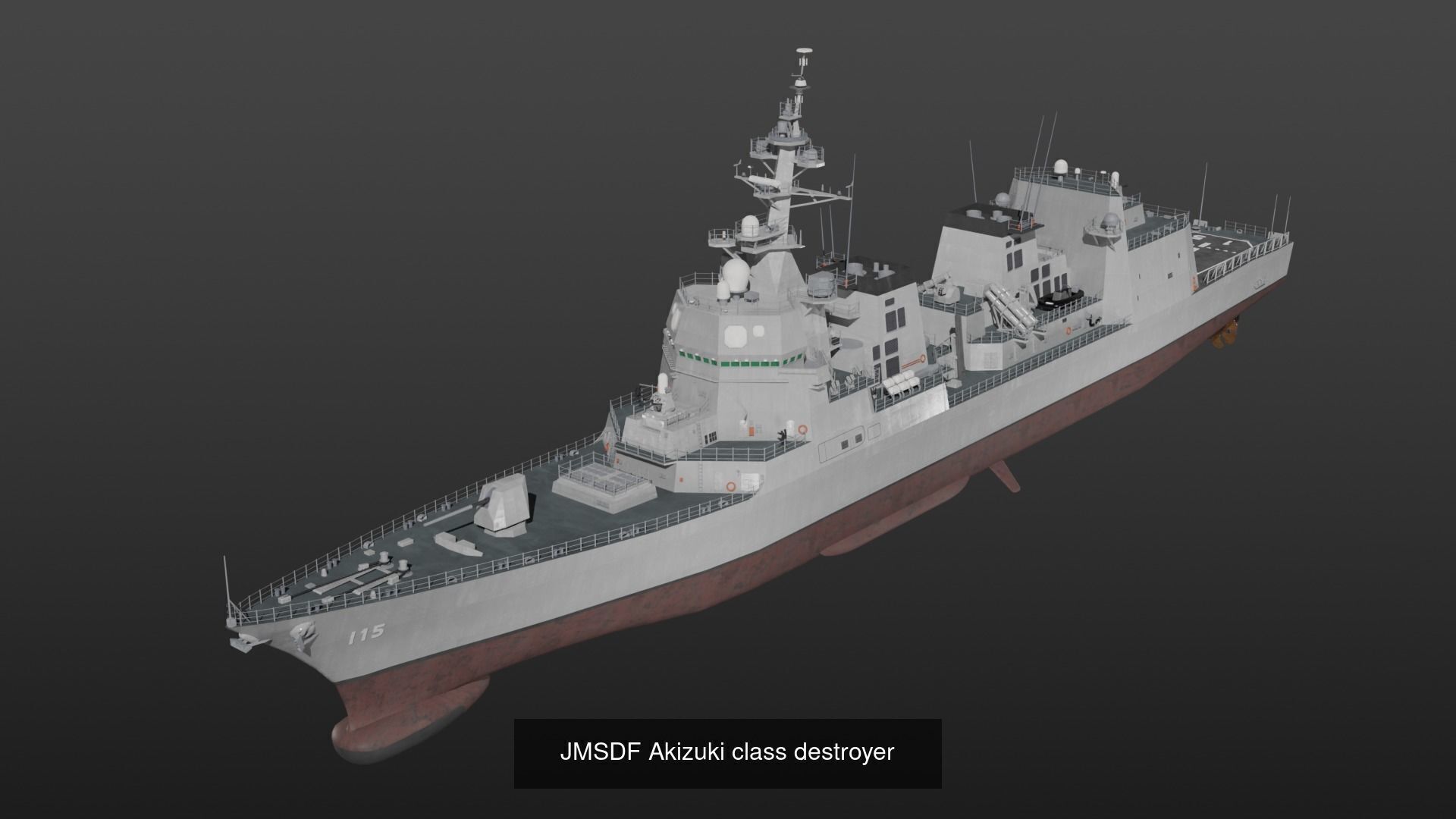 Modern warship Asia Pacific navy 3D Model Collection_21