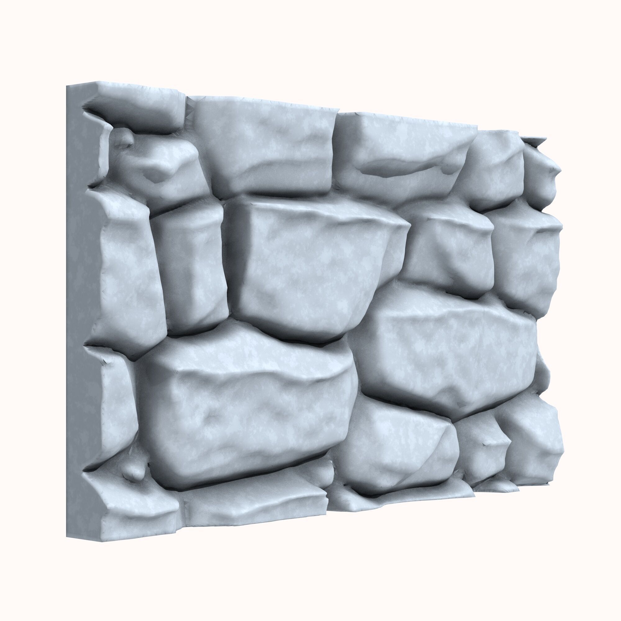 Stone wall 205 3D model_1