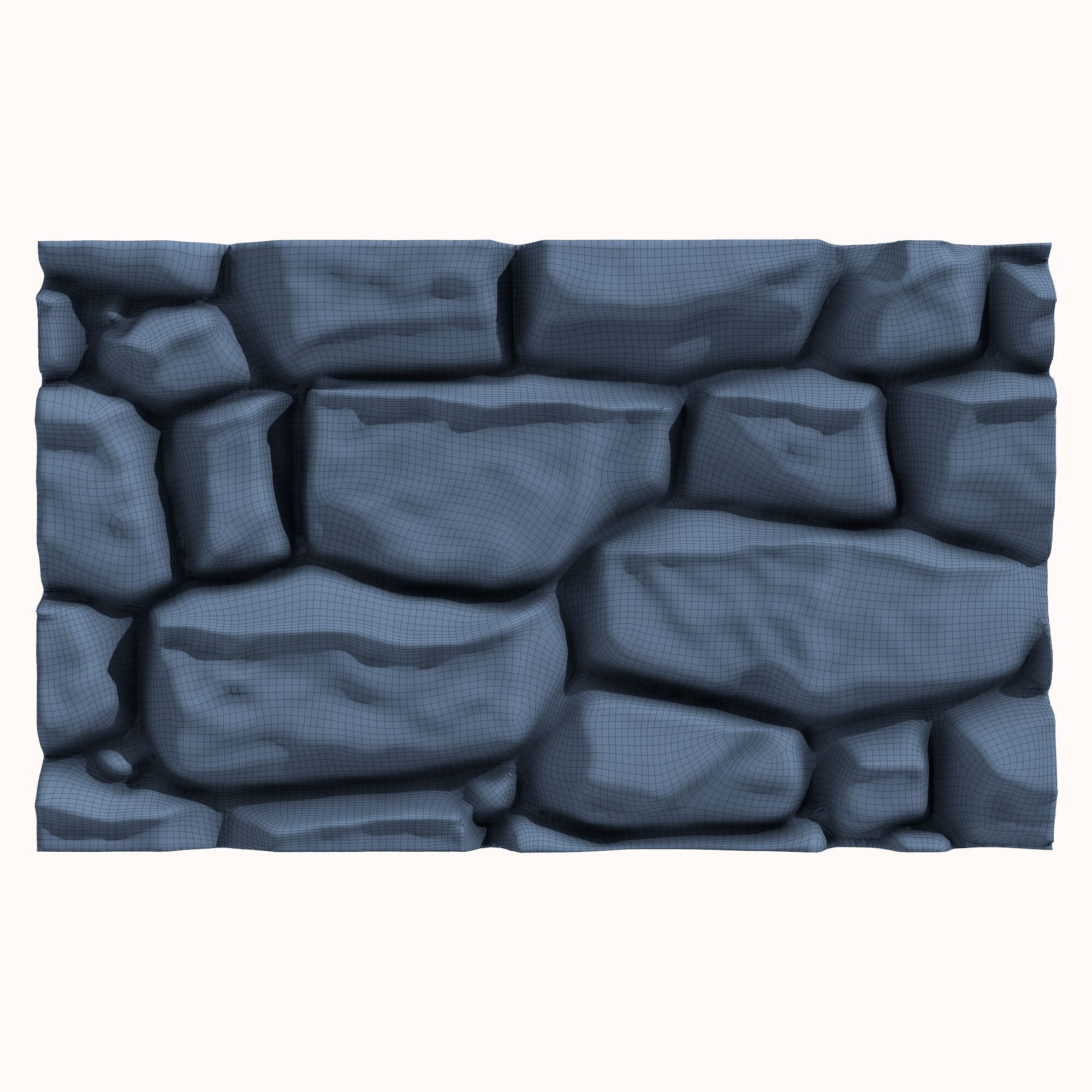 Stone wall 205 3D model_5
