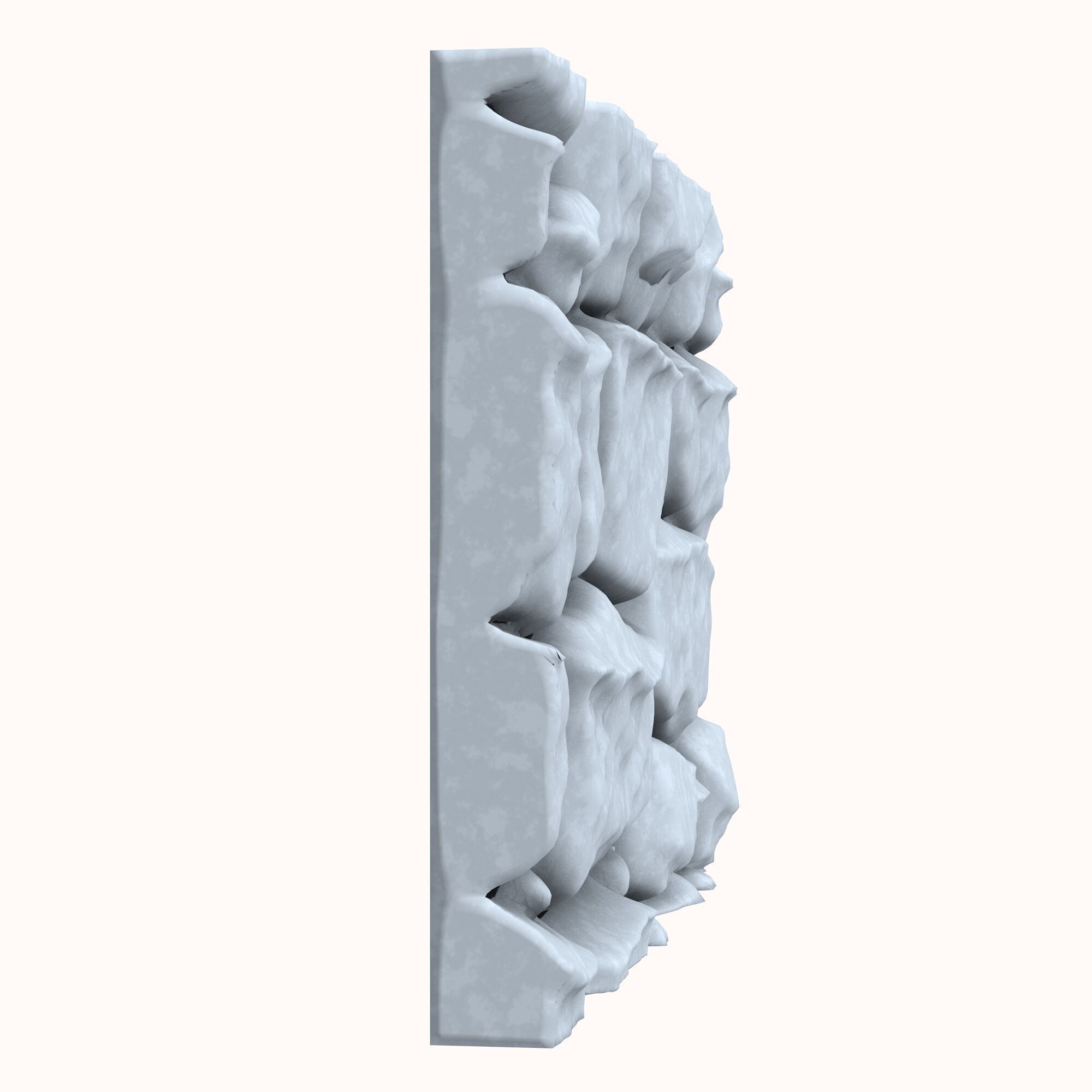 Stone wall 205 3D model_2