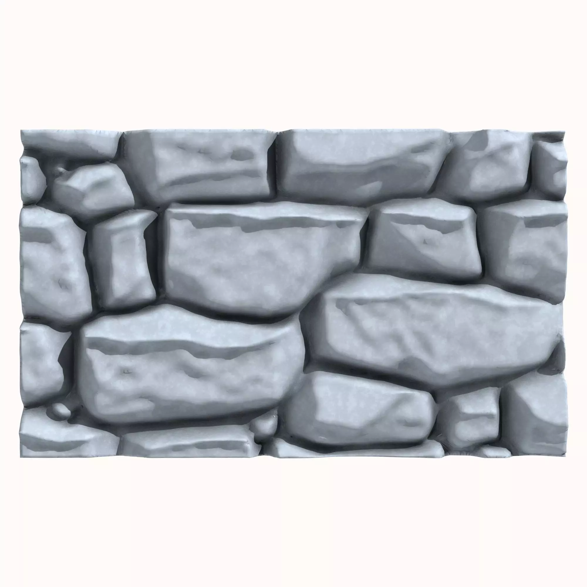 Stone wall 205 3D model_0