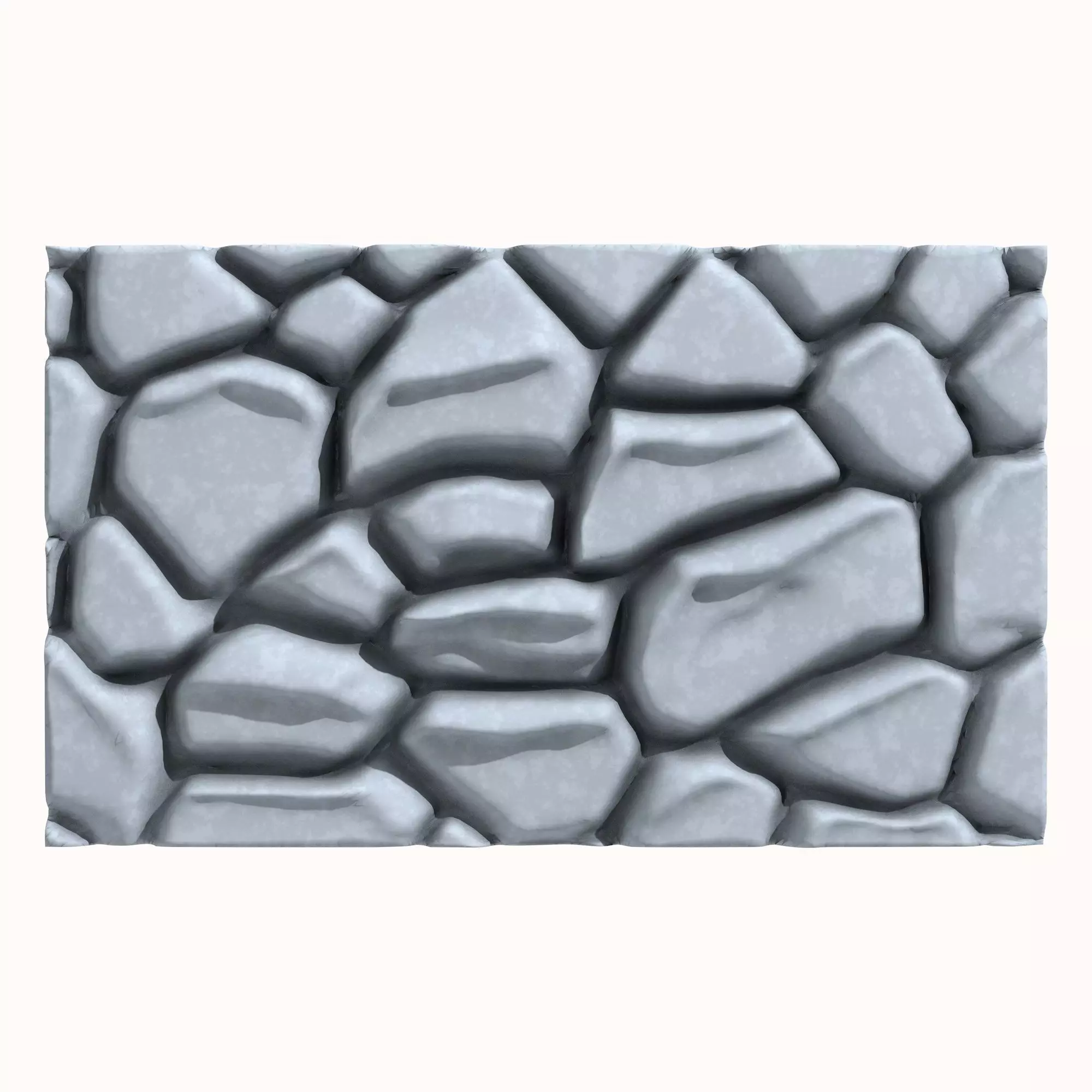 Stone wall 202 3D model_0