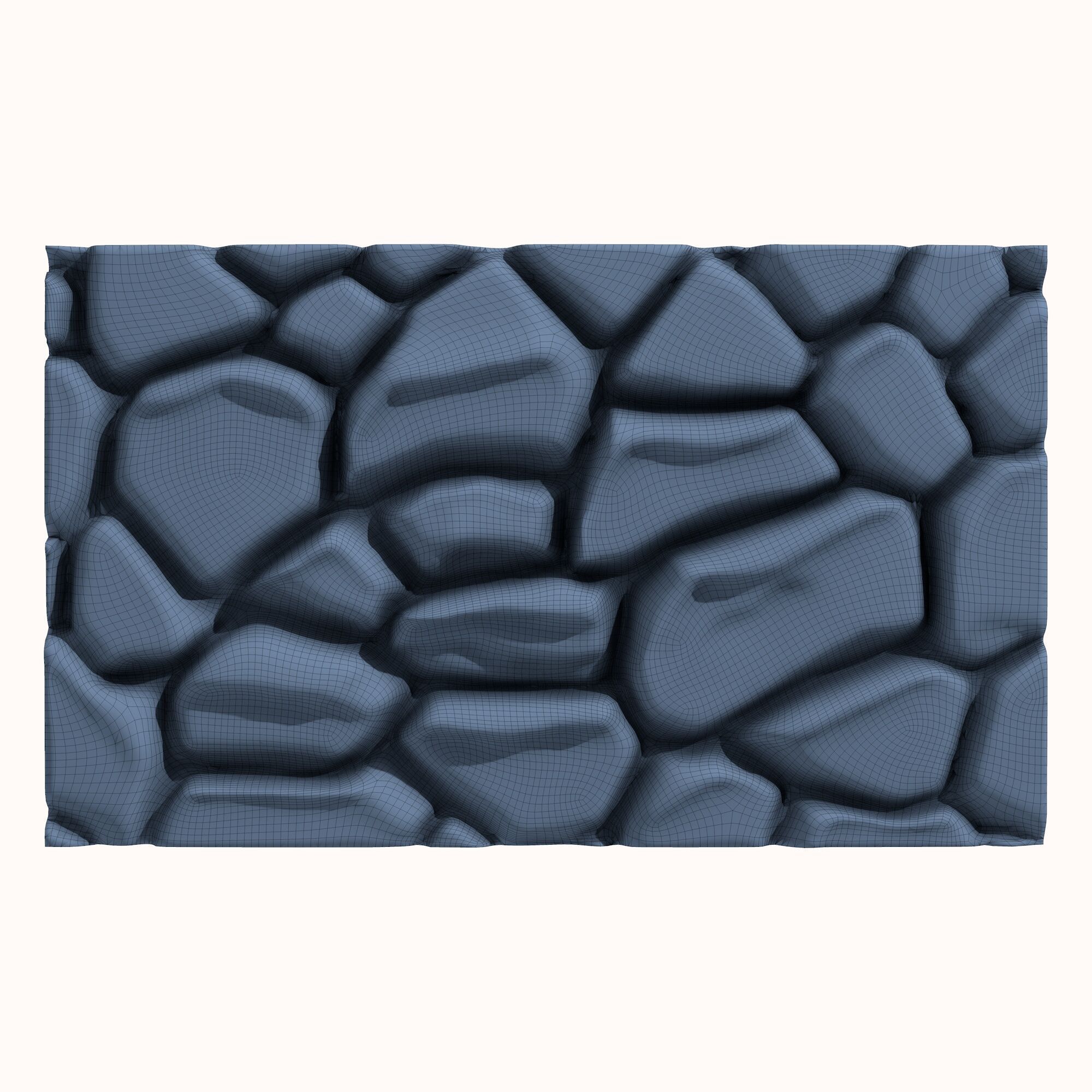 Stone wall 202 3D model_5