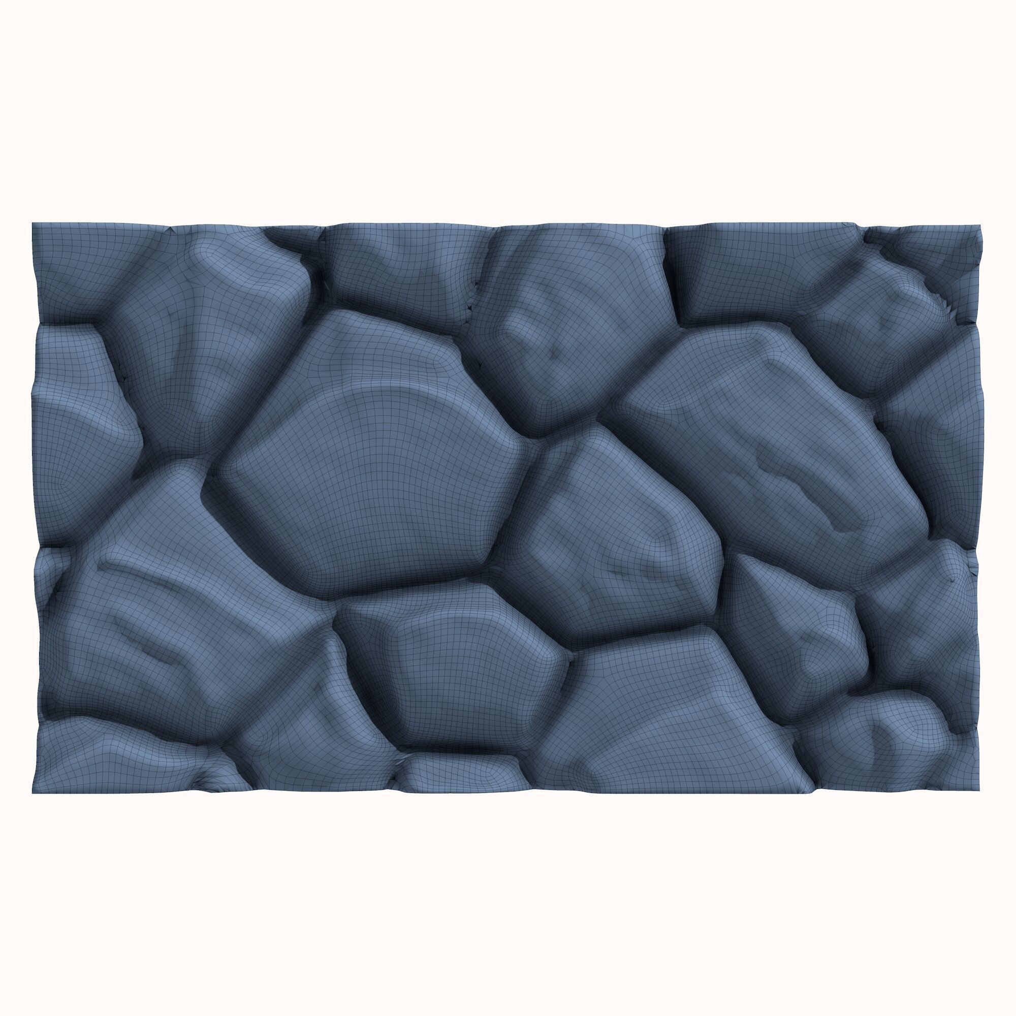 Stone wall 200 3D model_5