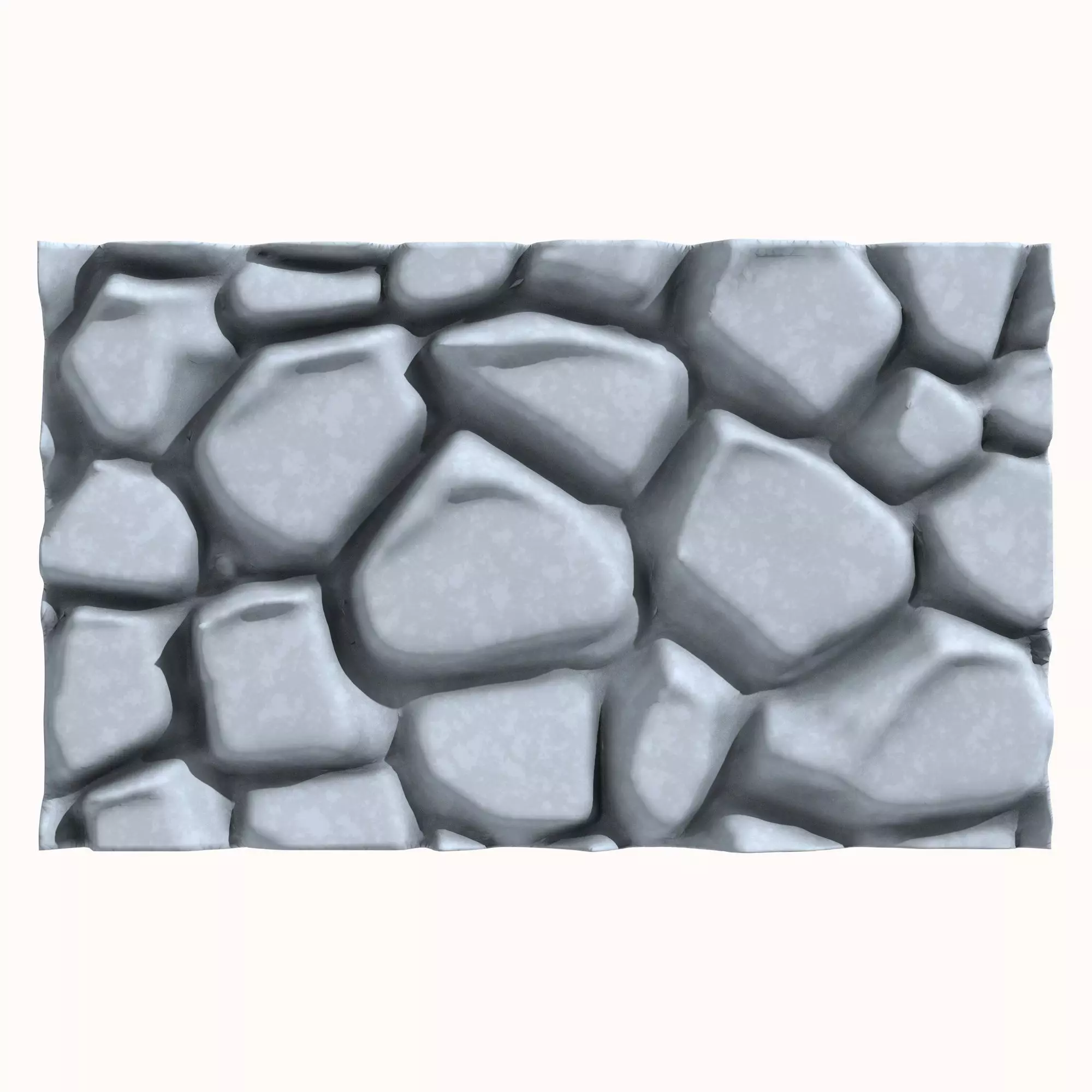 Stone wall 196 3D model_0