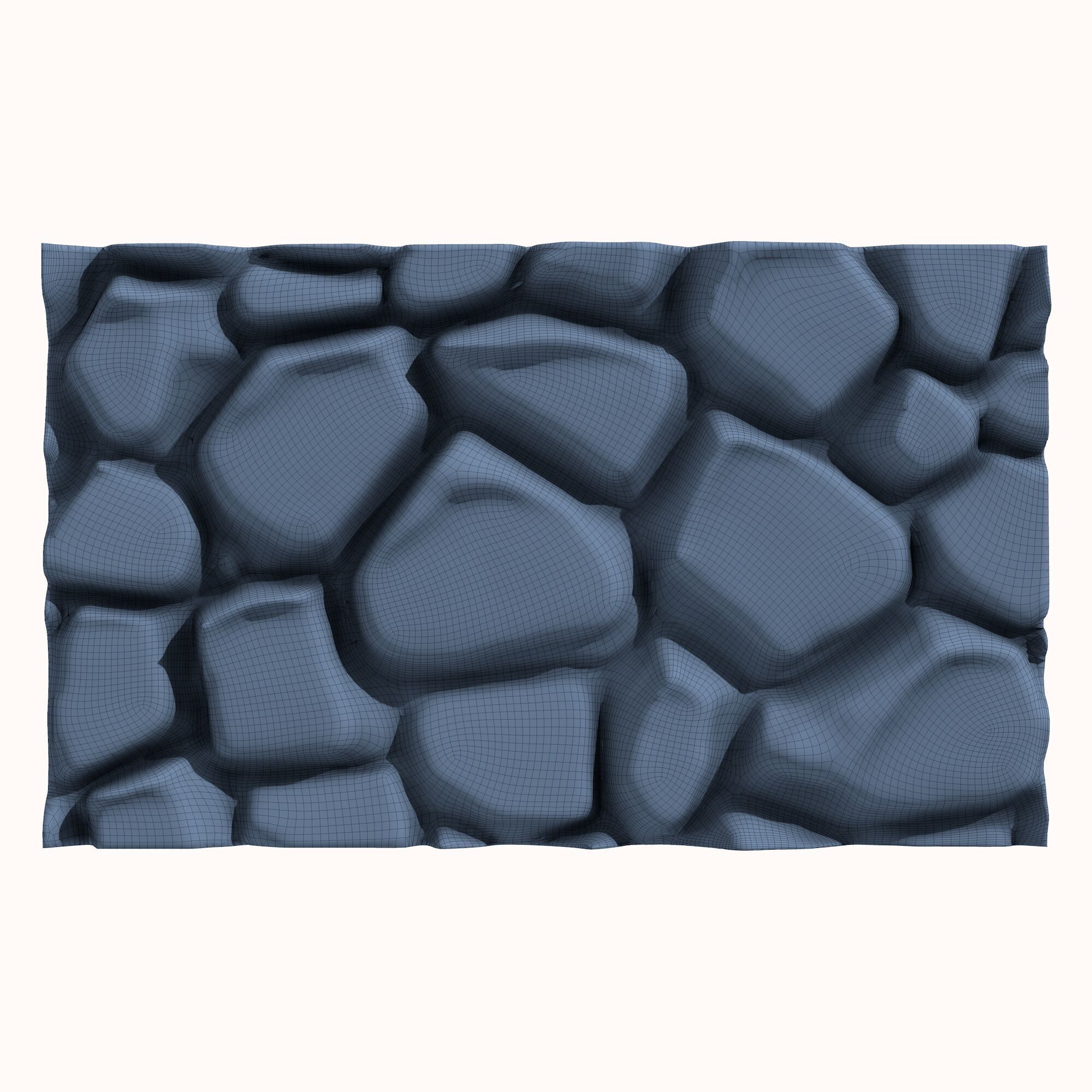 Stone wall 196 3D model_5