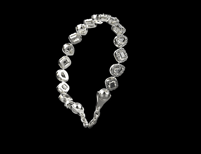 Bracelet 29189 3D print model_3