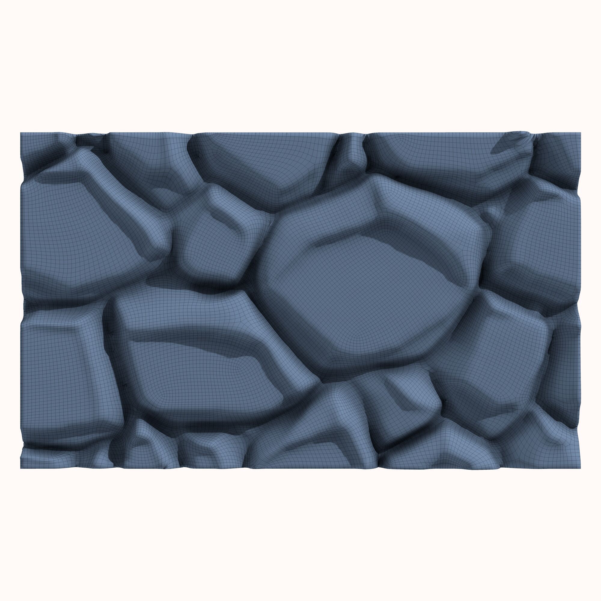 Stone wall 194 3D model_5
