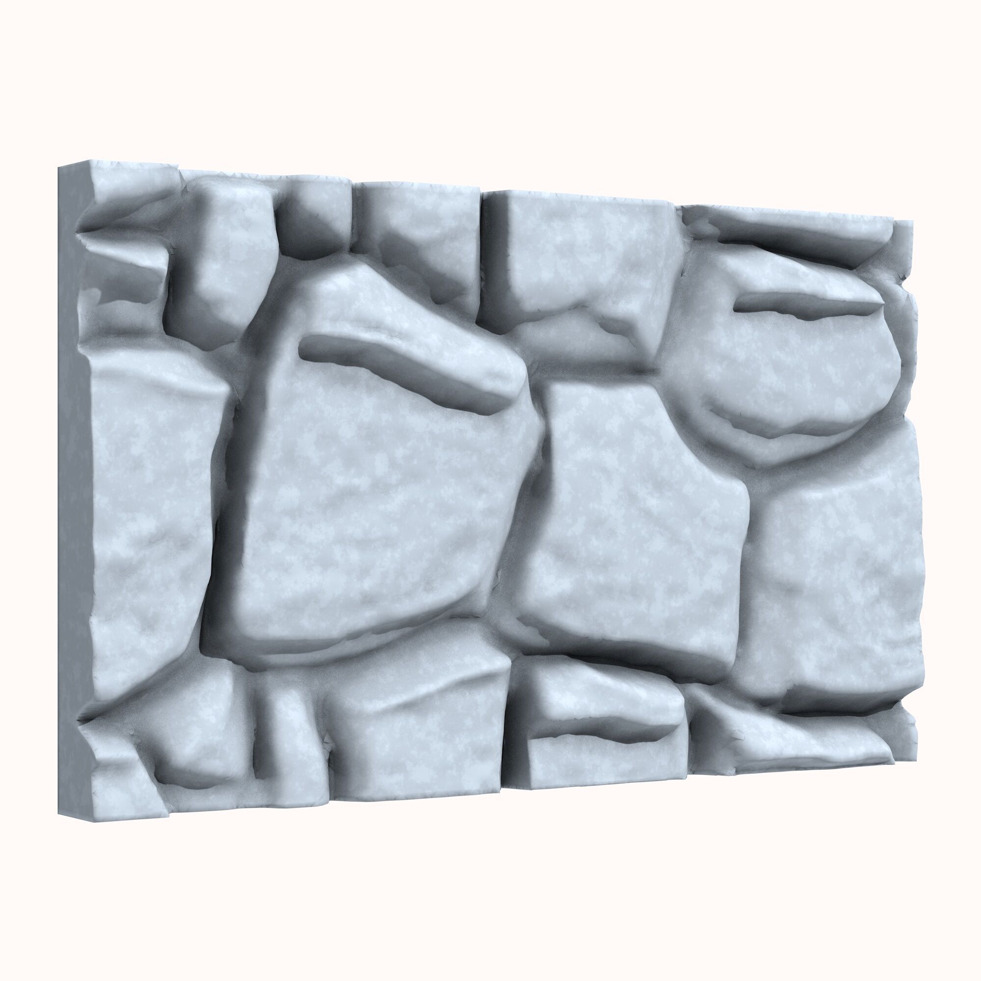 Stone wall 192 3D model_1