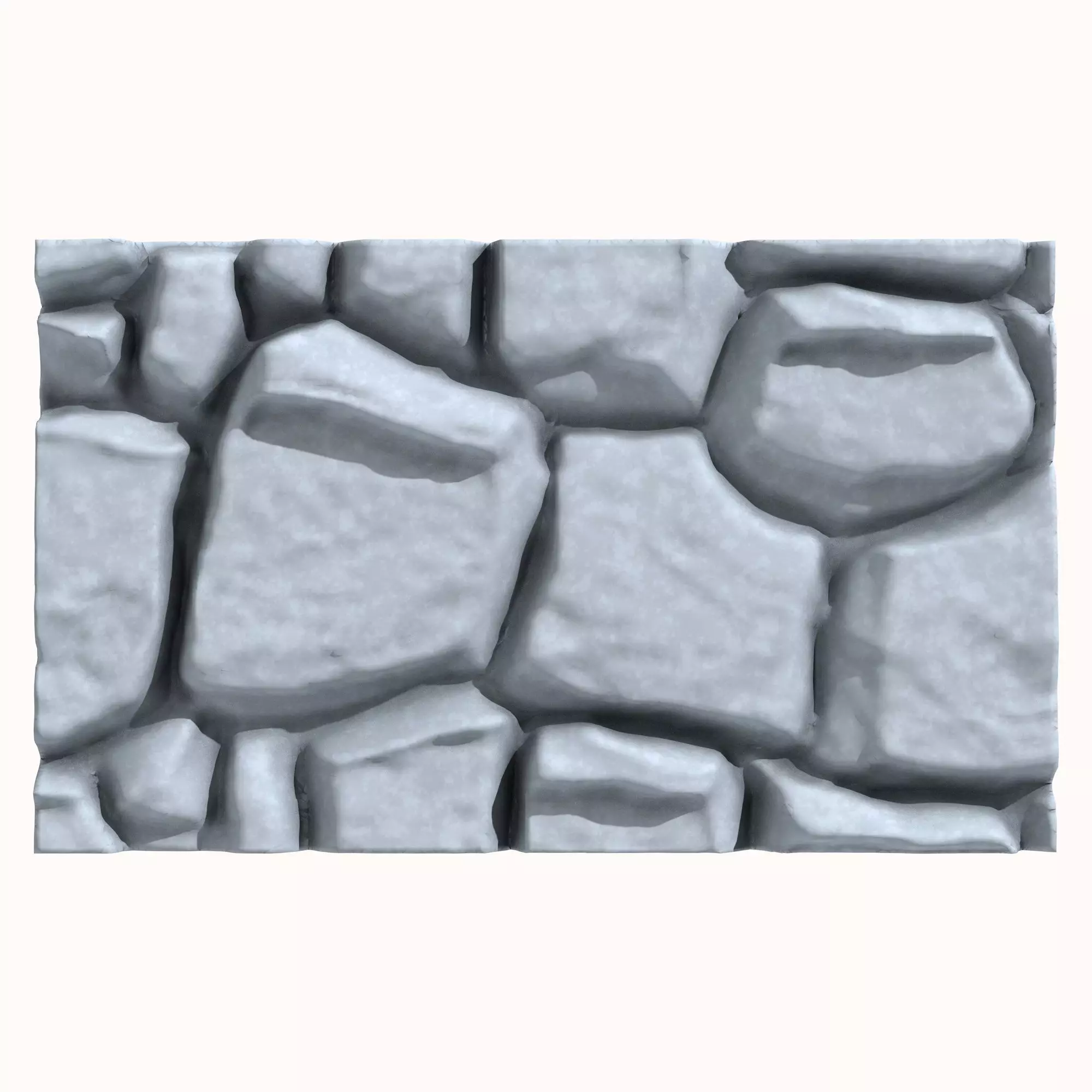 Stone wall 192 3D model_0