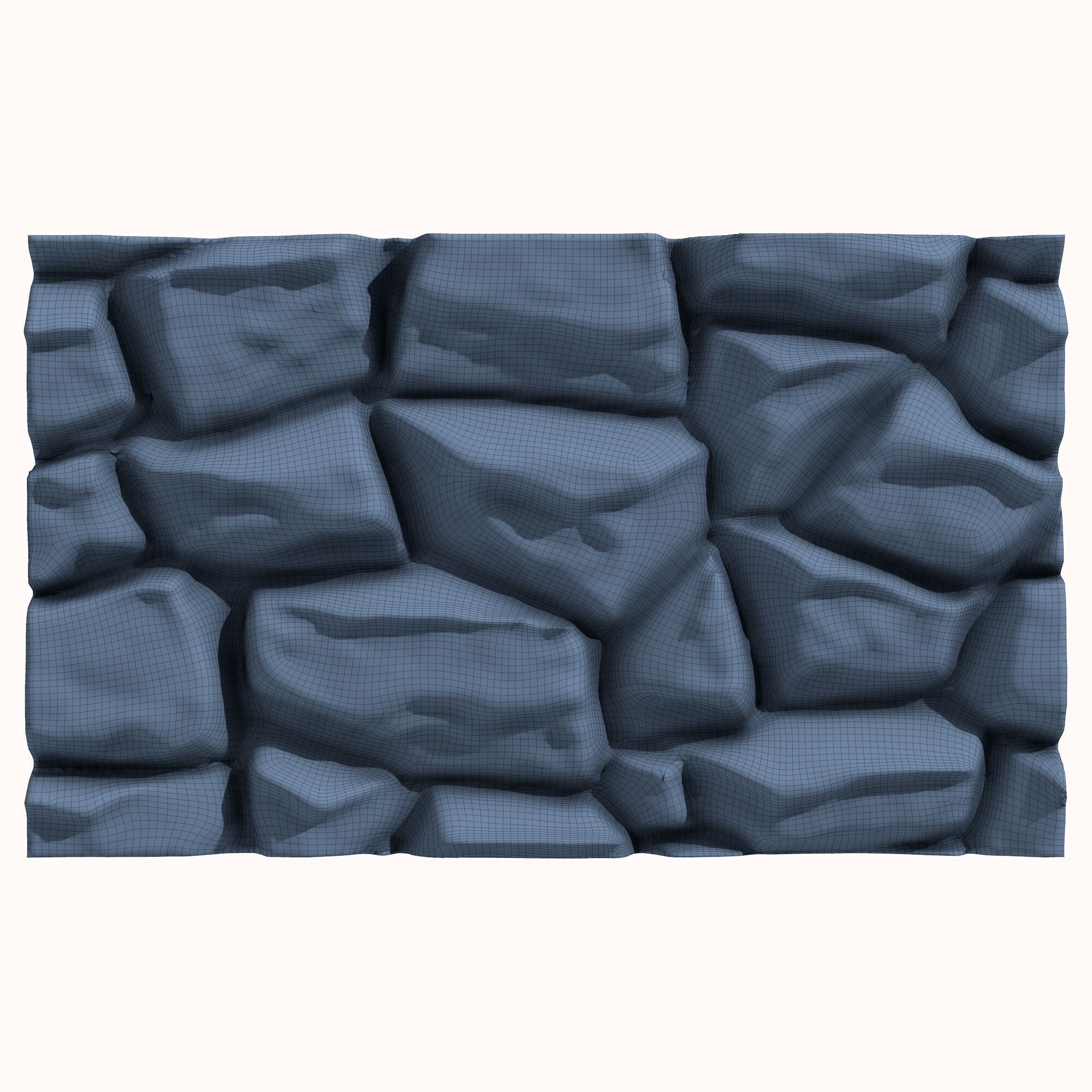 Stone wall 189 3D model_5