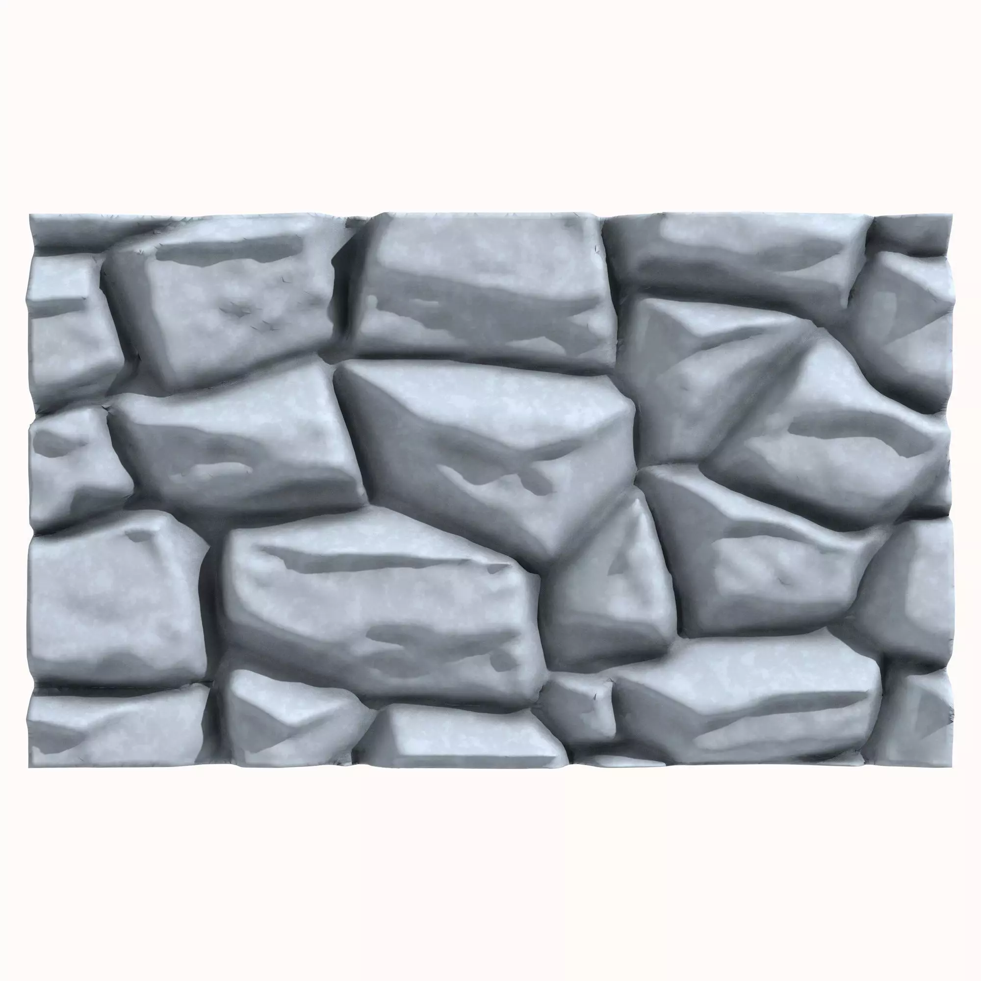 Stone wall 189 3D model_0