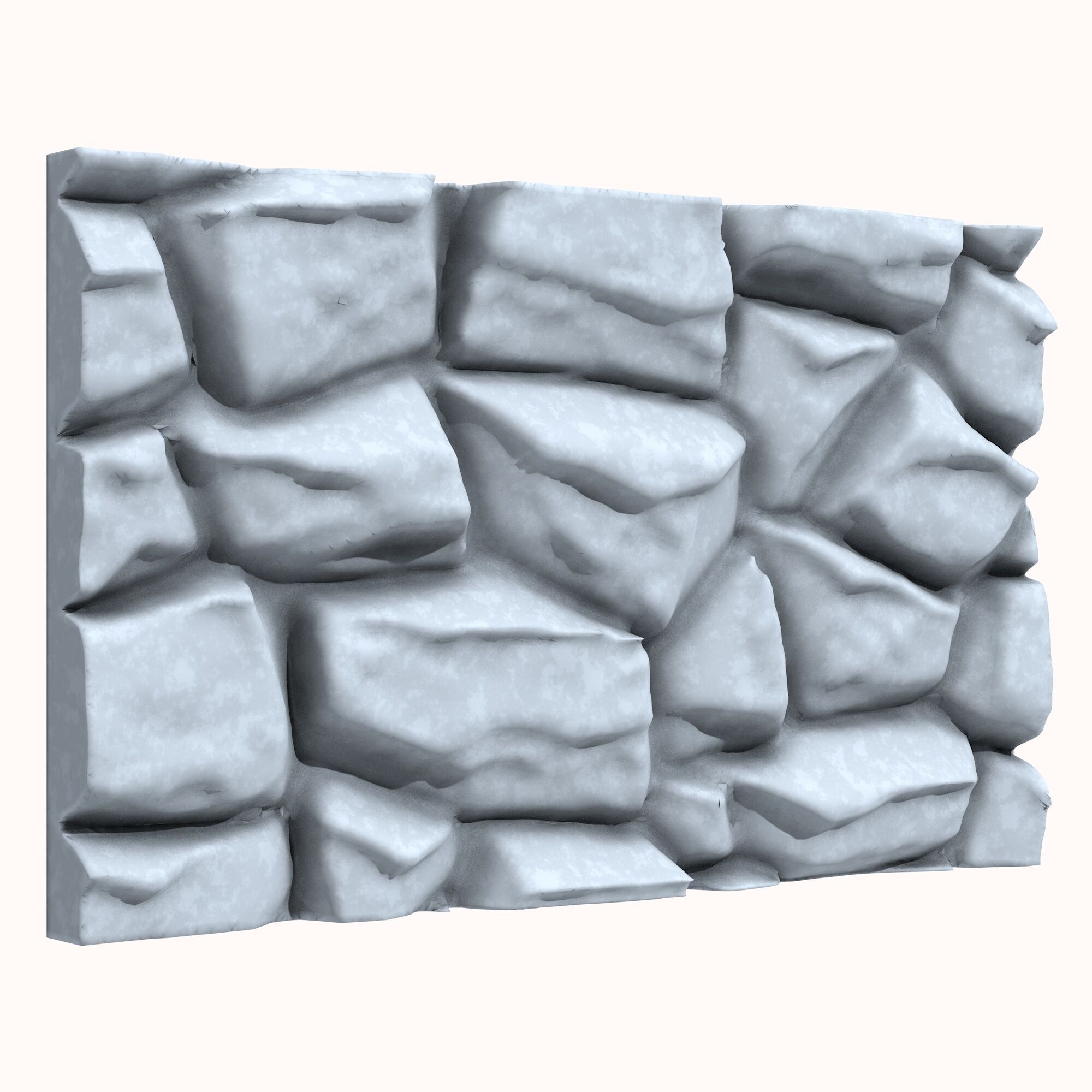 Stone wall 189 3D model_1