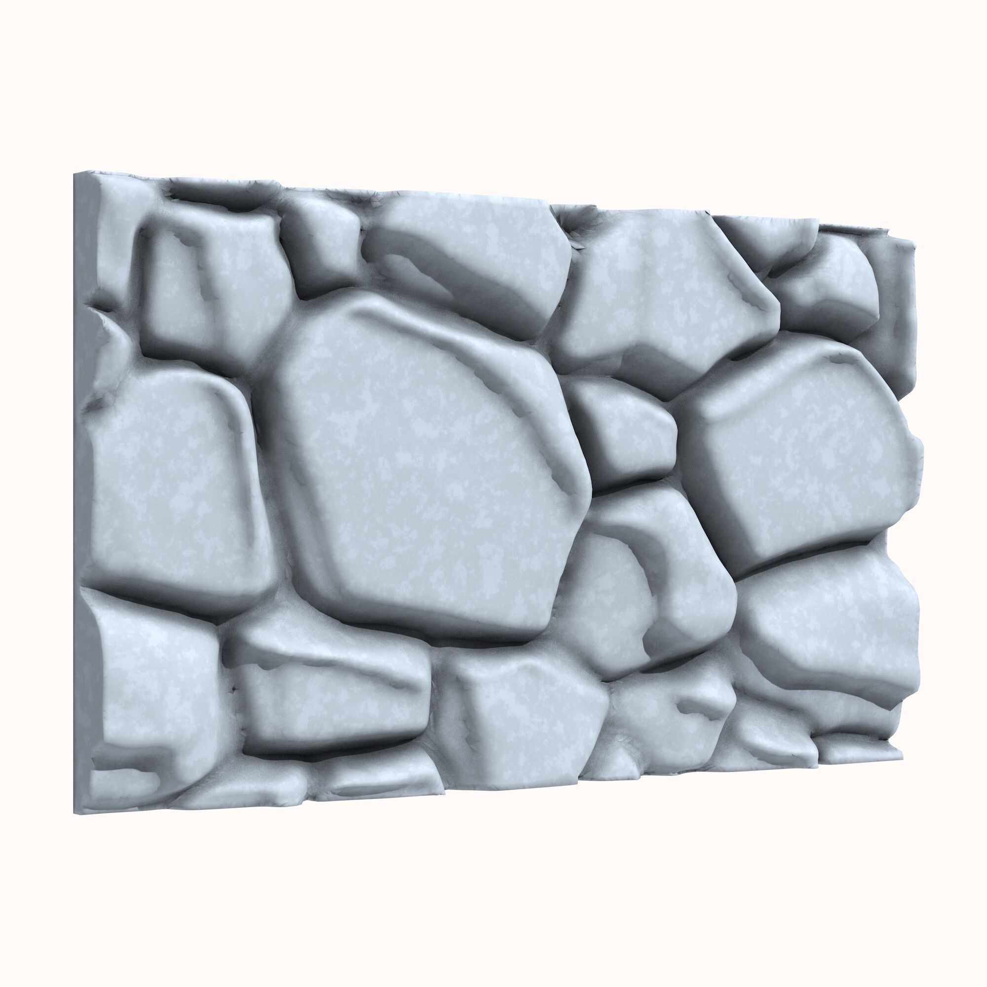 Stone wall 188 3D model_1