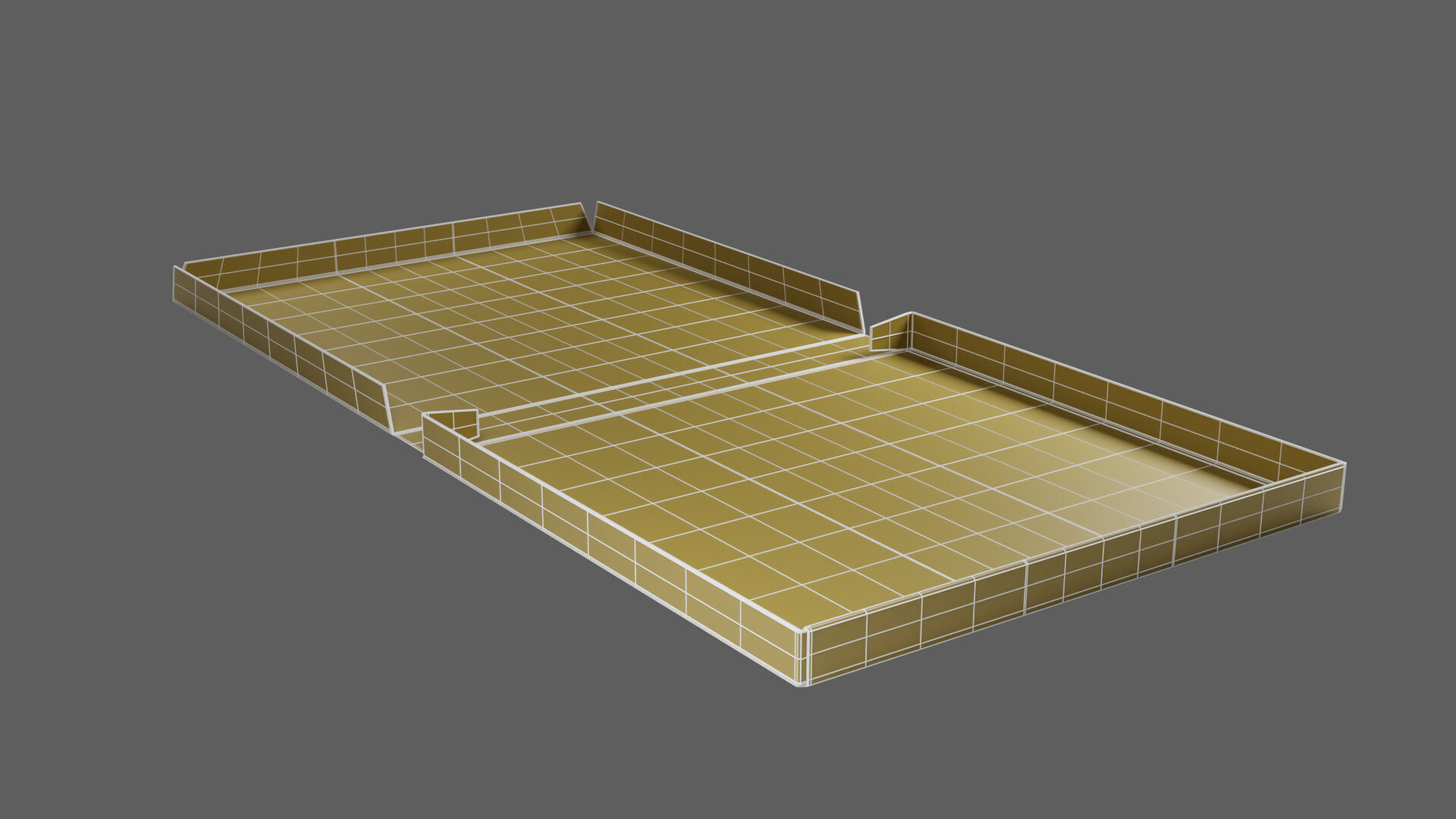 12 inch Kraft Paper Full Open Pizza Box 3D model_15