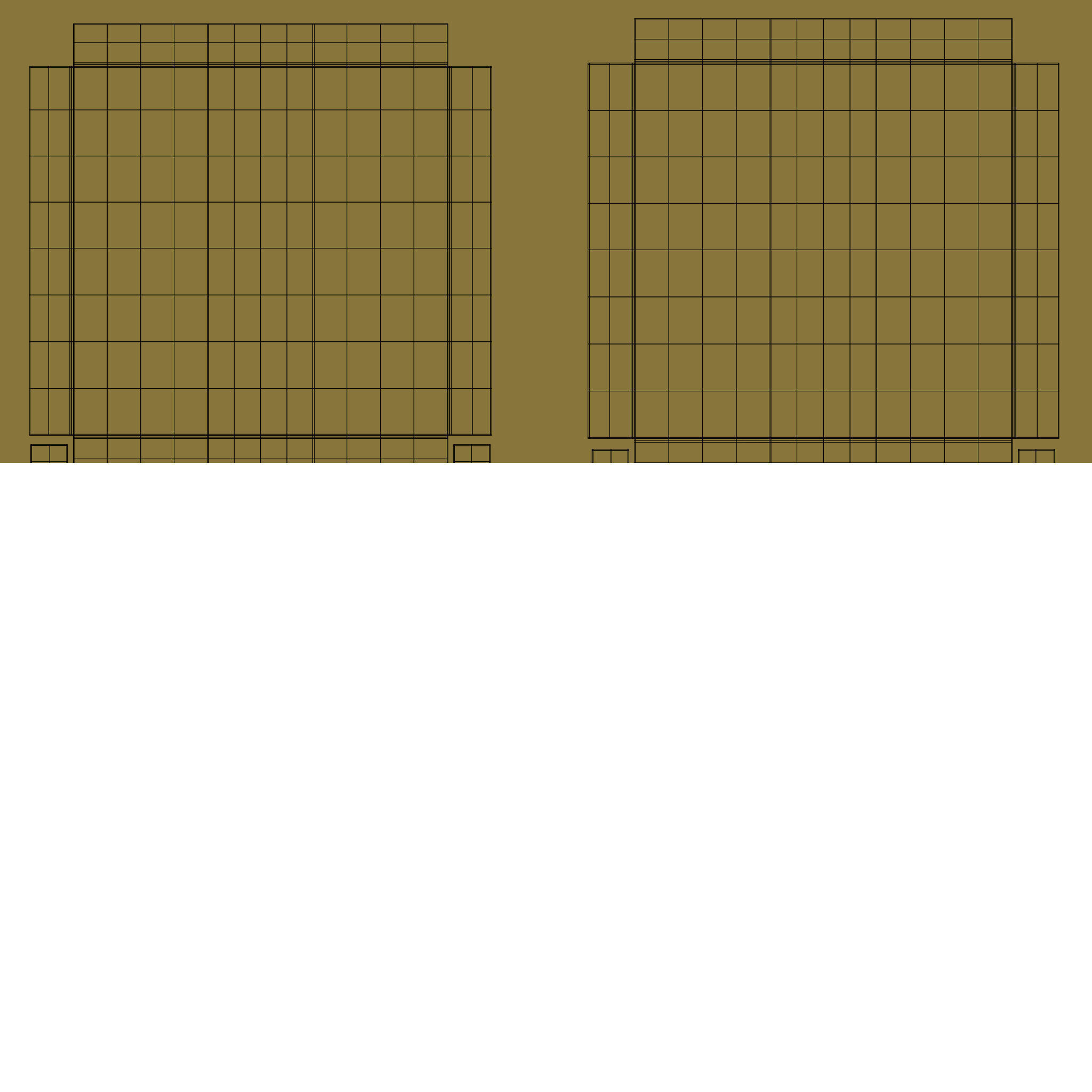 12 inch Kraft Paper Full Open Pizza Box 3D model_20