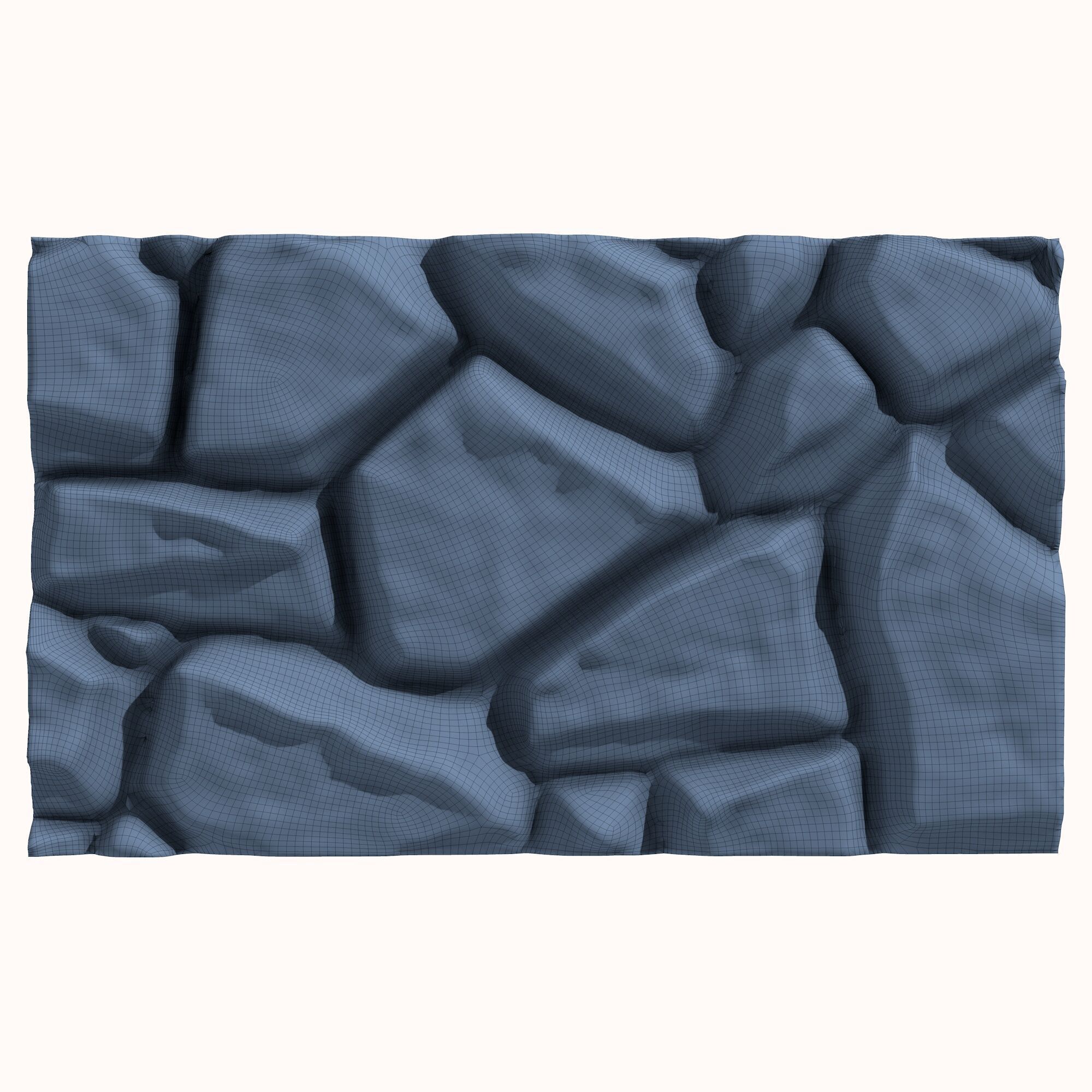 Stone wall 184 3D model_5