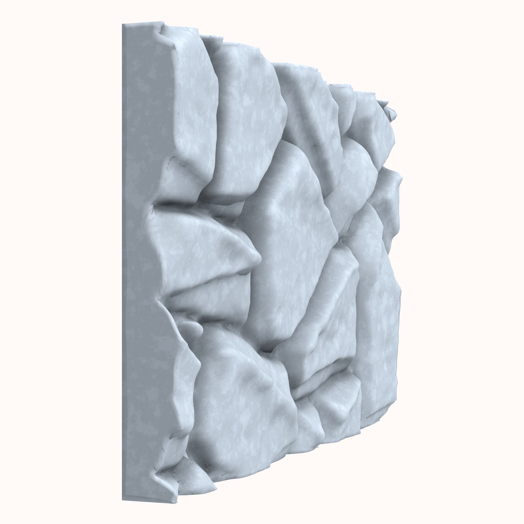 Stone wall 184 3D model_2
