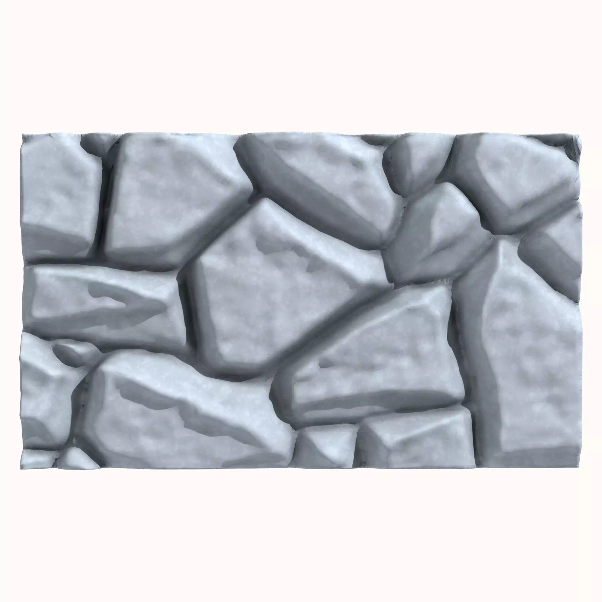 Stone wall 184 3D model_0