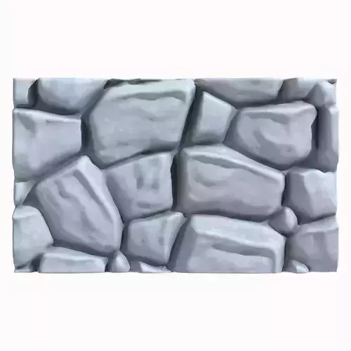 Stone wall 175 3D model