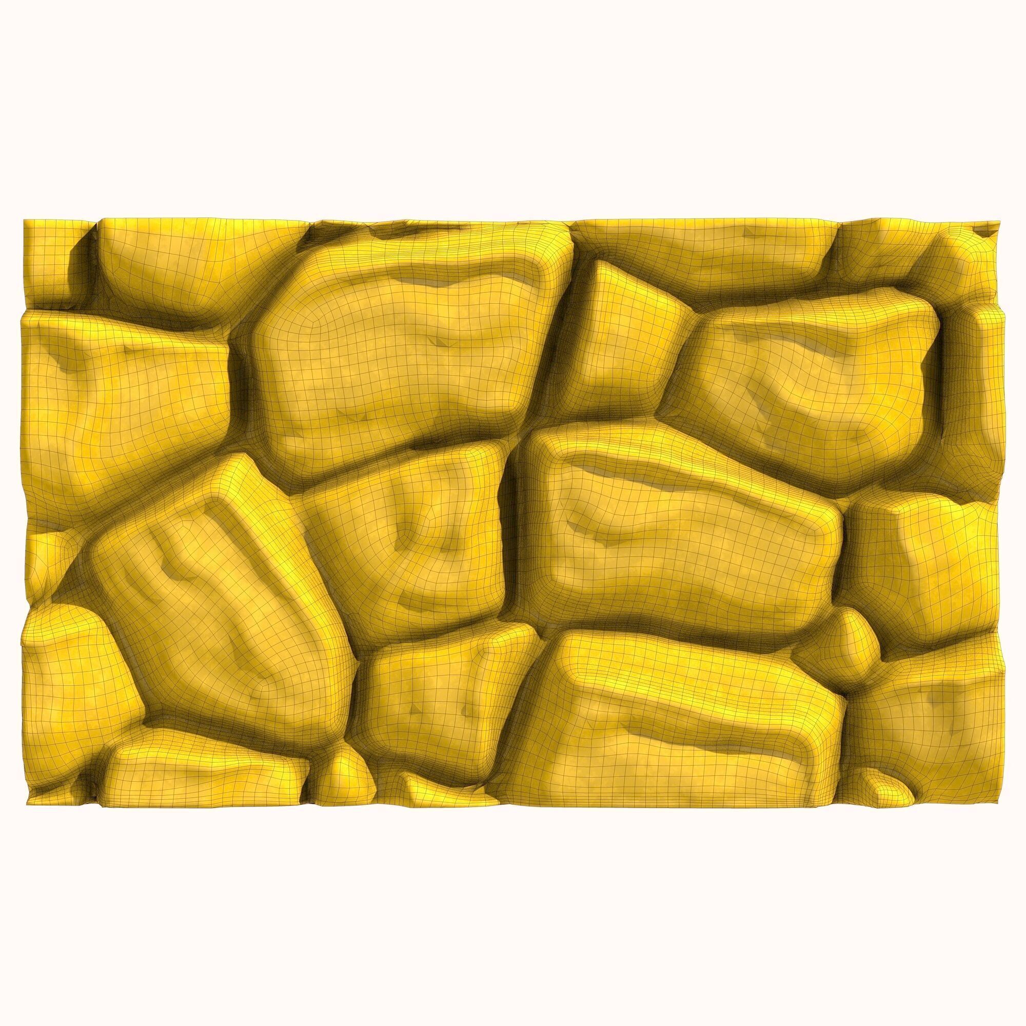 Stone wall 175 3D model_5