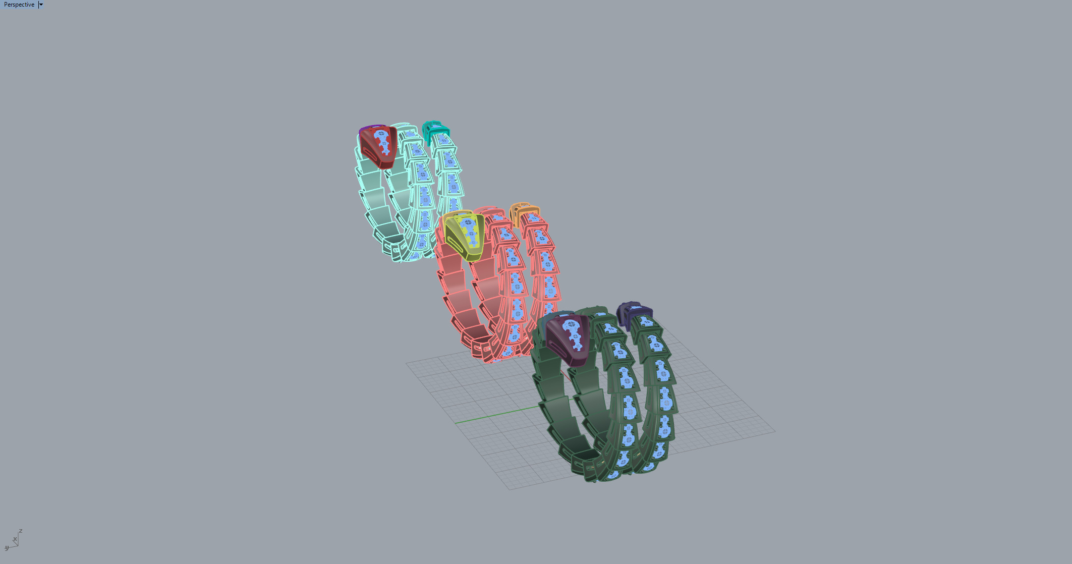 Serpent Ring 15599 3D print model_6
