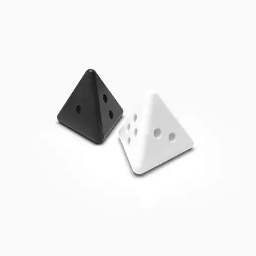 3D Printable Trapezium-Shaped Dice Piece - Unique Dices 3D print model