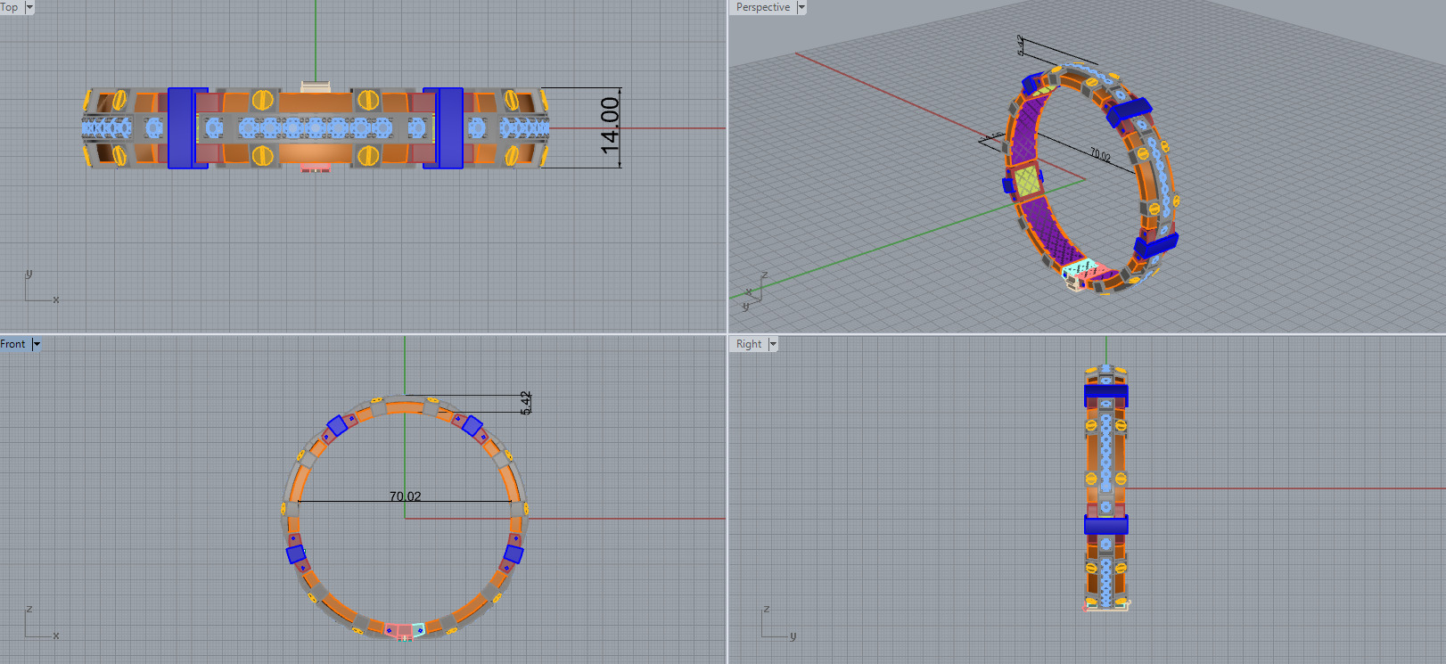 Bracelet 11346 3D print model_10