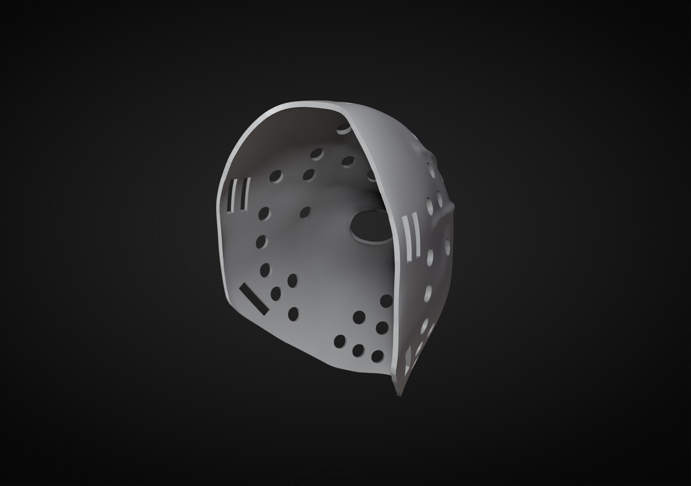 Bernie Parent Hockey Mask 3D print model_5