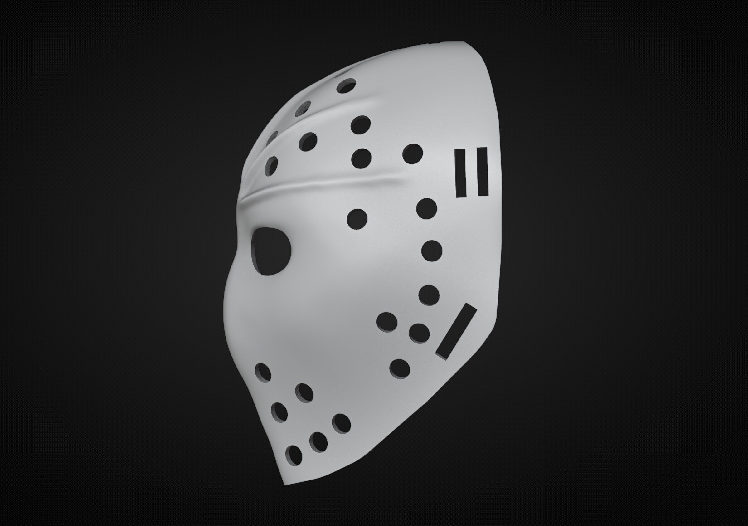 Bernie Parent Hockey Mask 3D print model_2