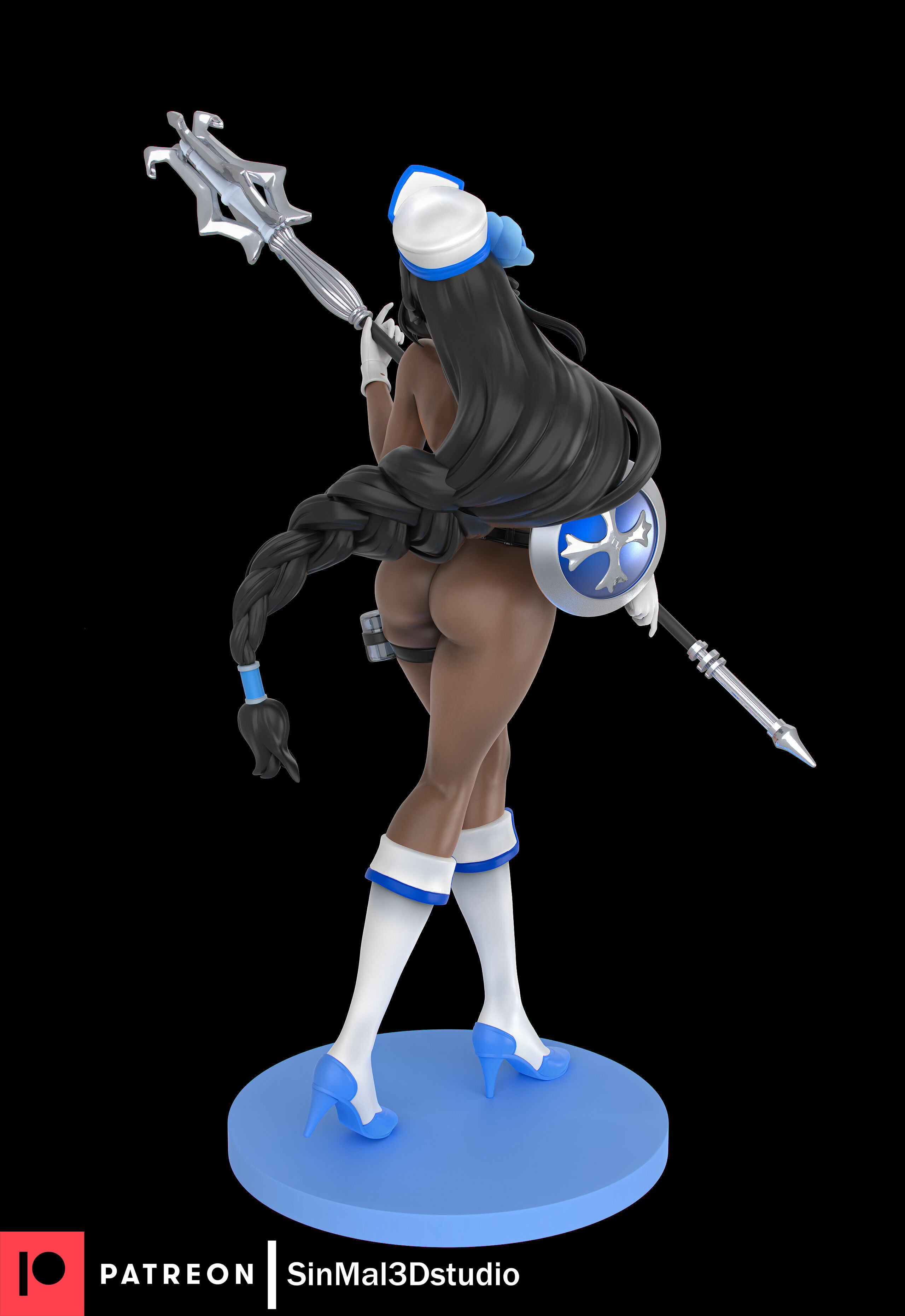 NIKKE Maiden ICE rose 3D print model_2