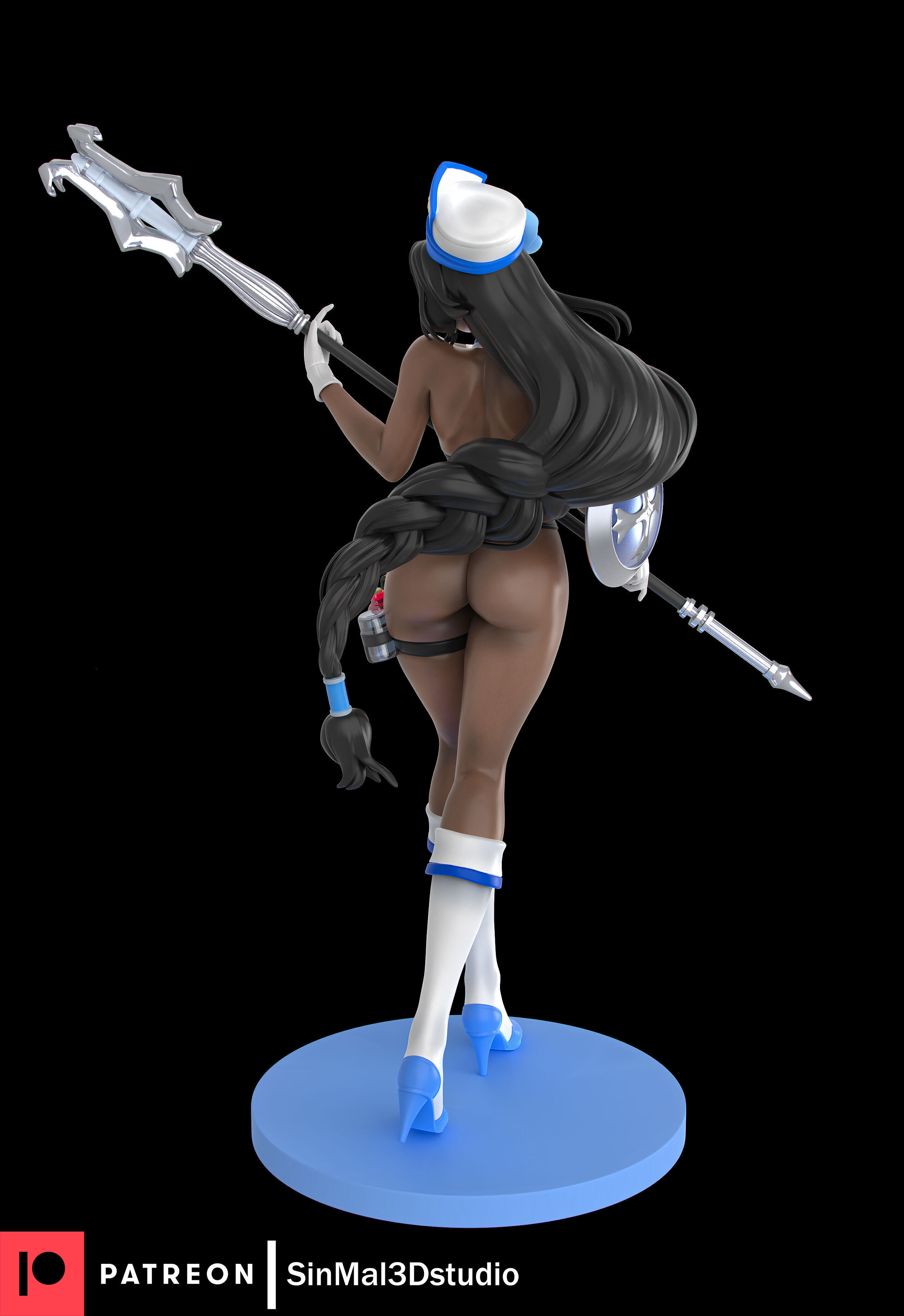 NIKKE Maiden ICE rose 3D print model_1