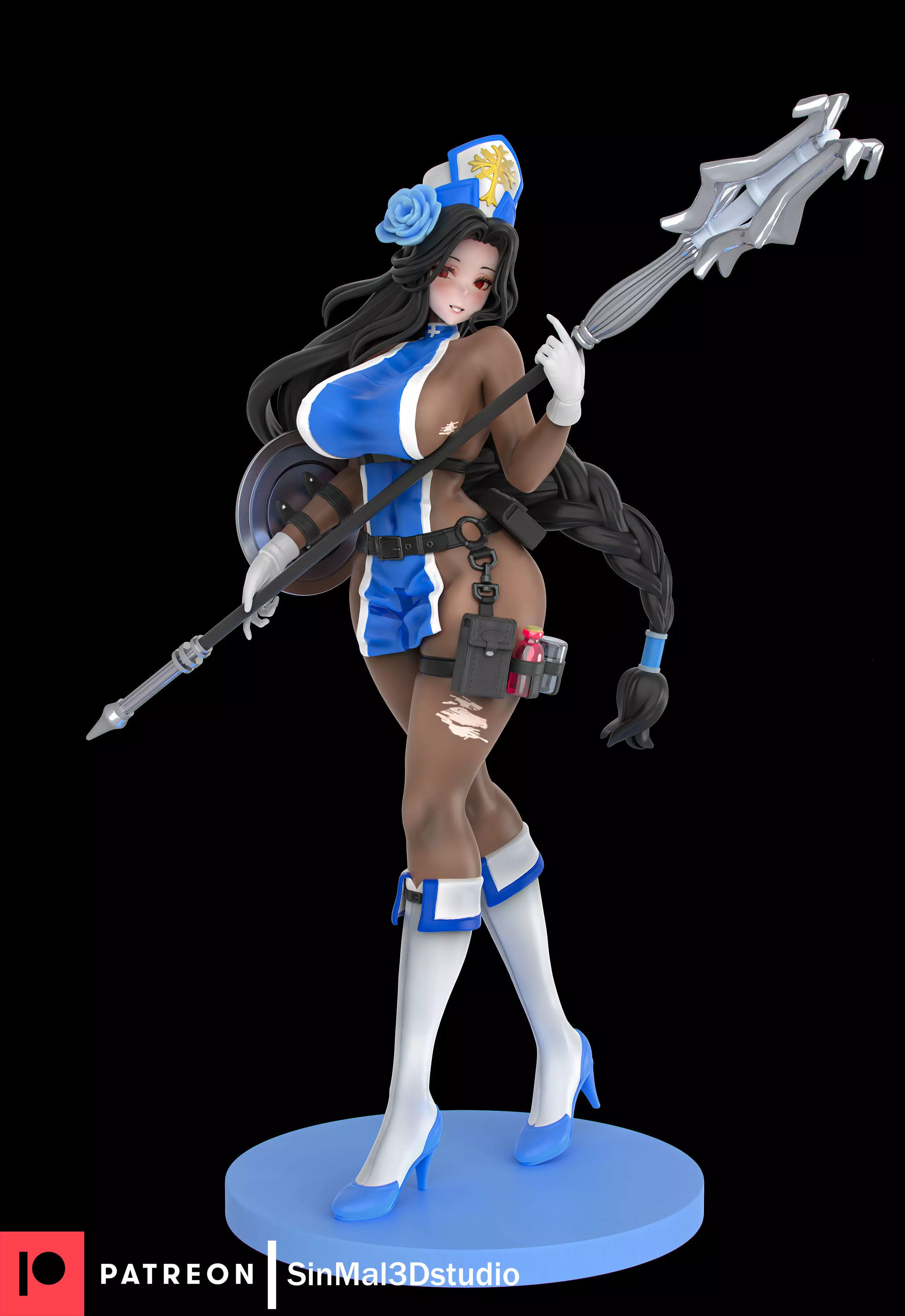 NIKKE Maiden ICE rose 3D print model_0