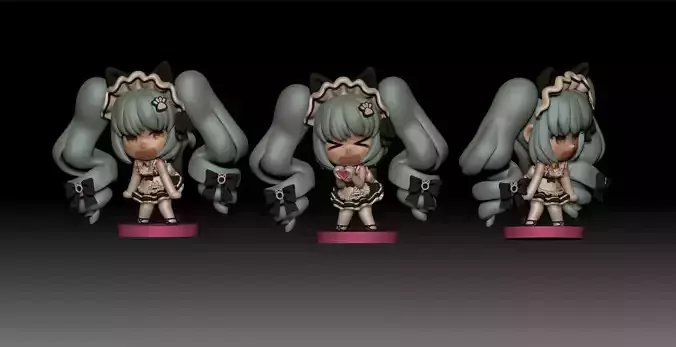 NIKKE Privaty maid chibi