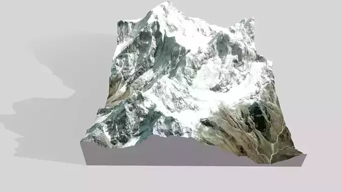 Mountain landscape Thulagi Chuli Himalayas Nepal 