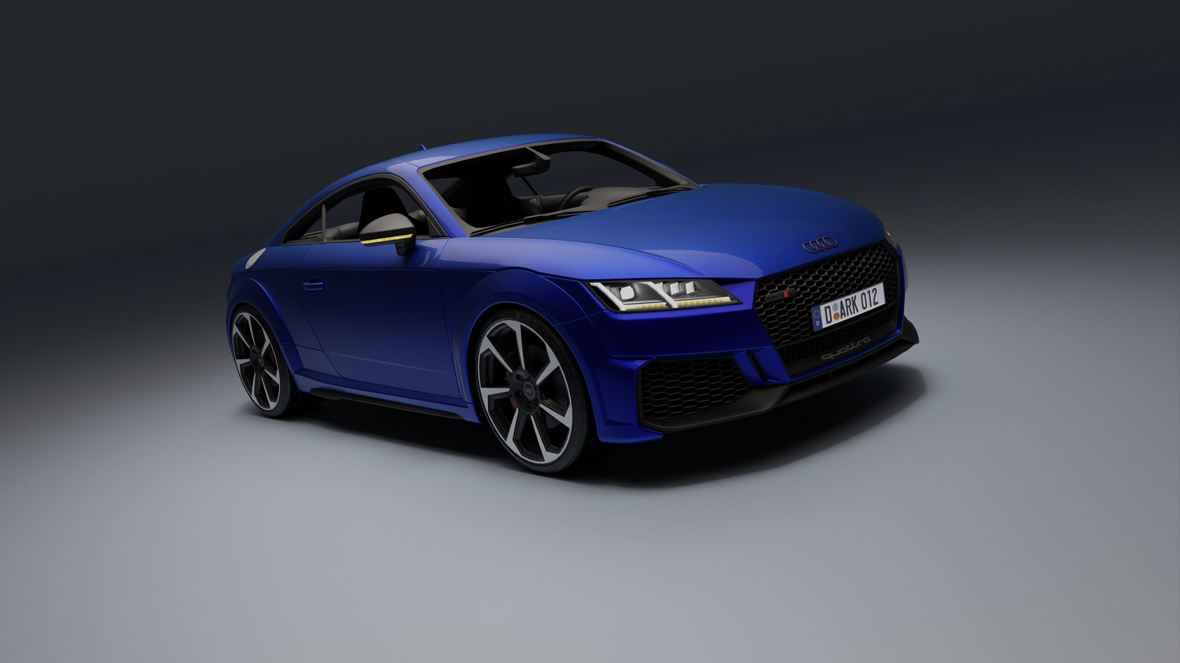 Audi TT RS Low-poly 3D model_19