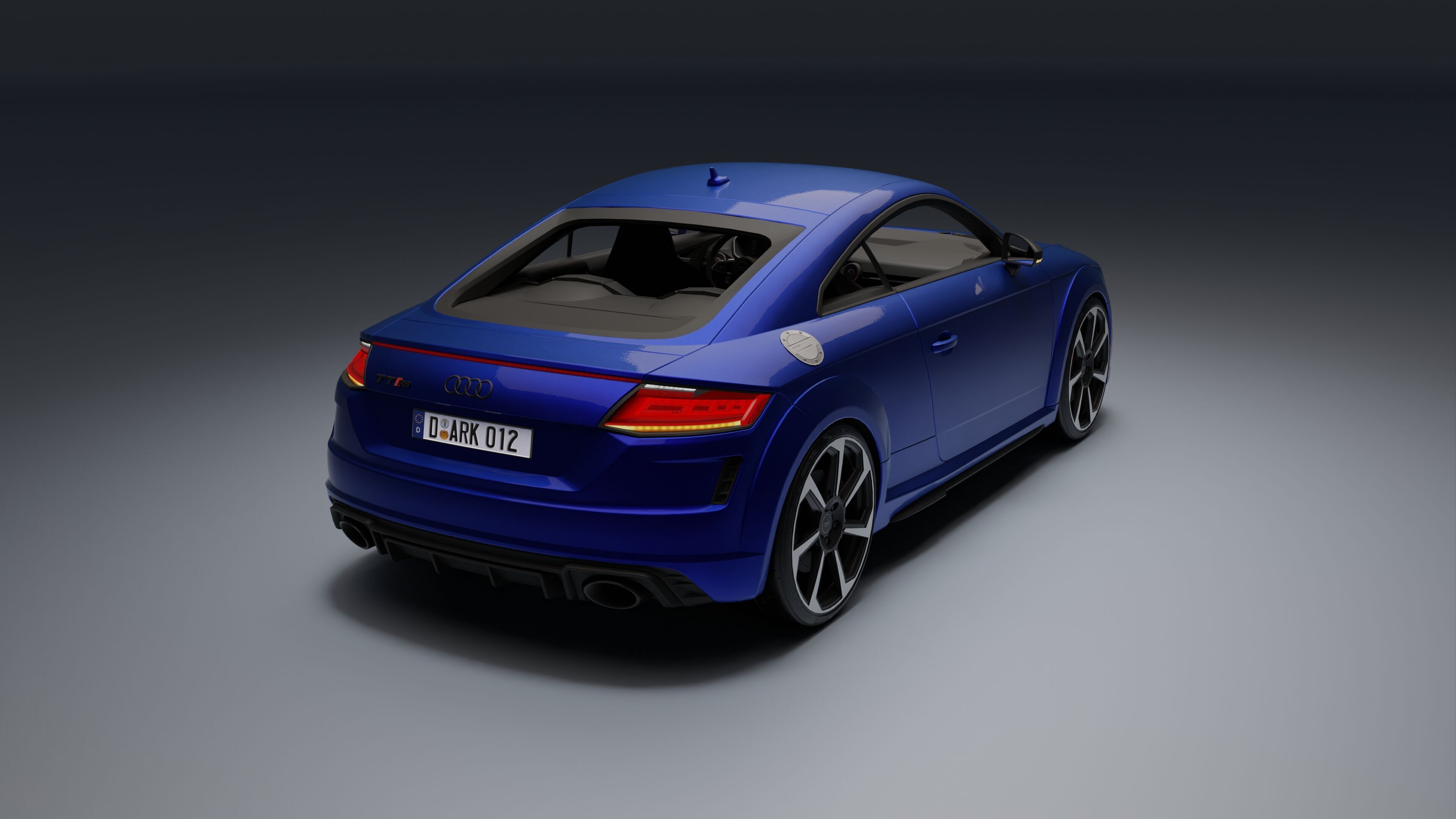 Audi TT RS Low-poly 3D model_9