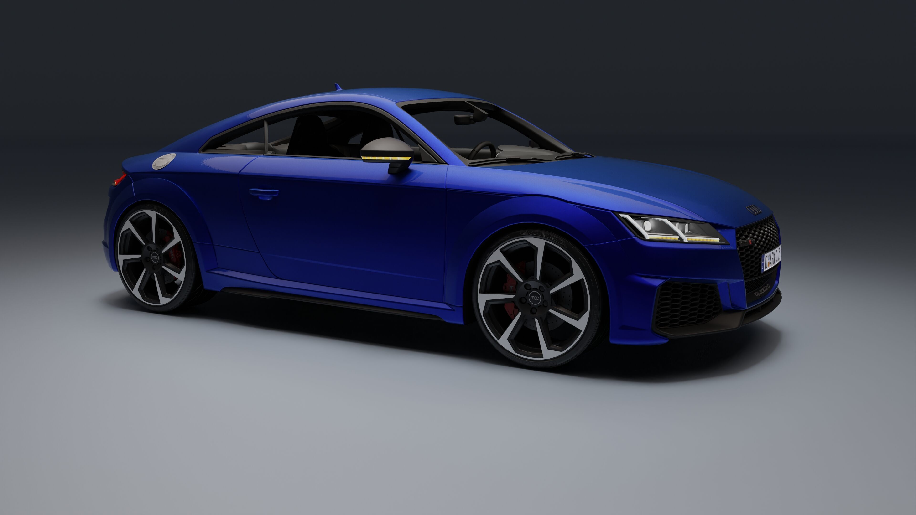 Audi TT RS Low-poly 3D model_7