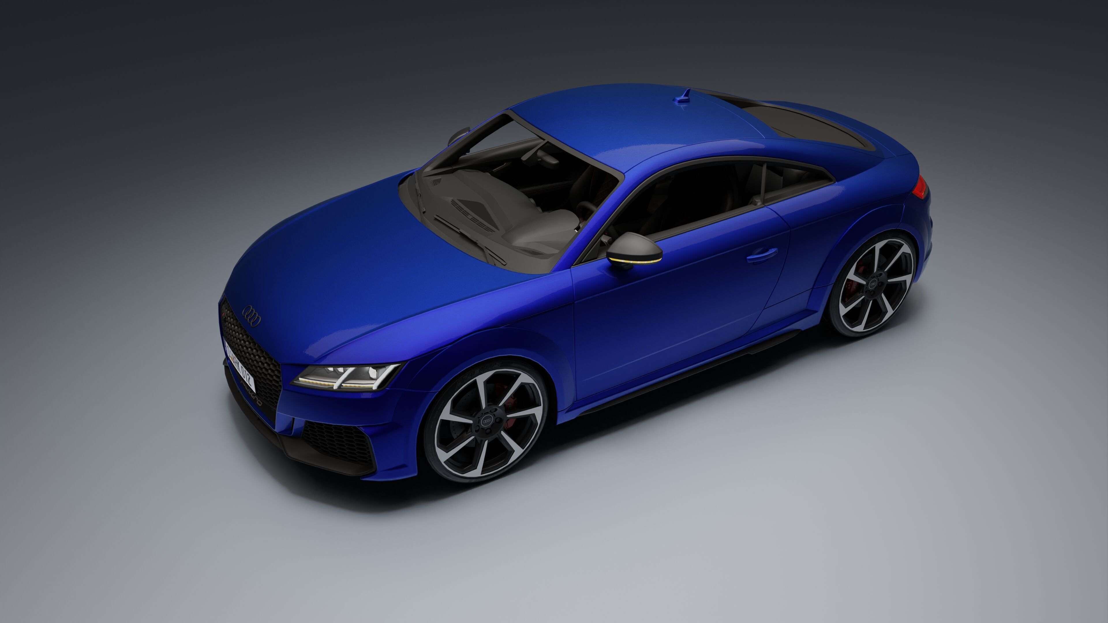 Audi TT RS Low-poly 3D model_23