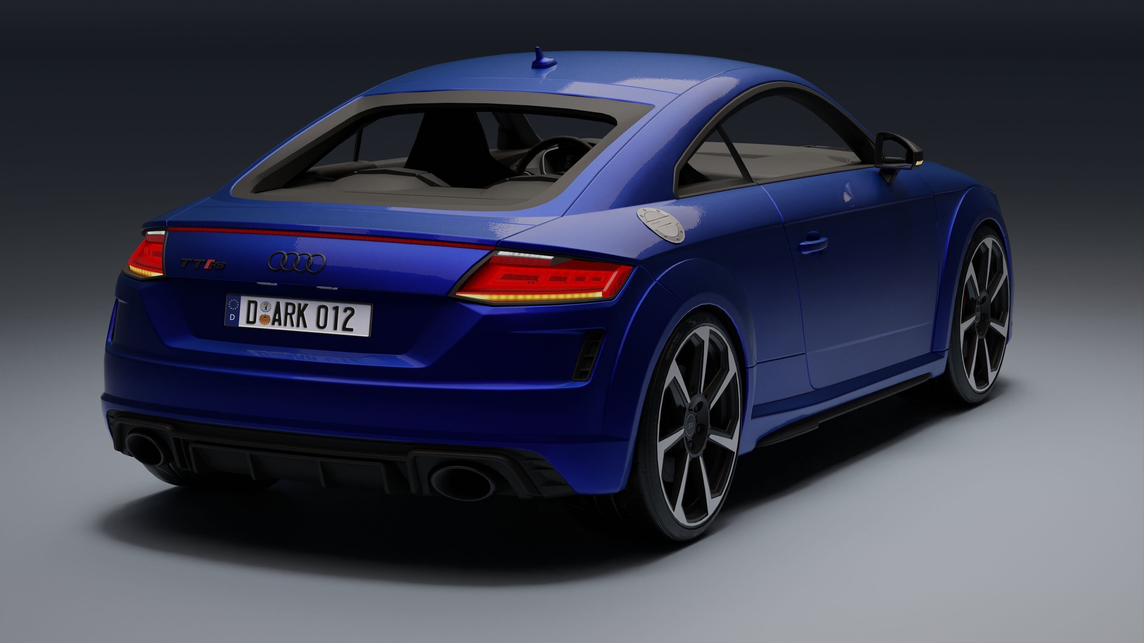 Audi TT RS Low-poly 3D model_27