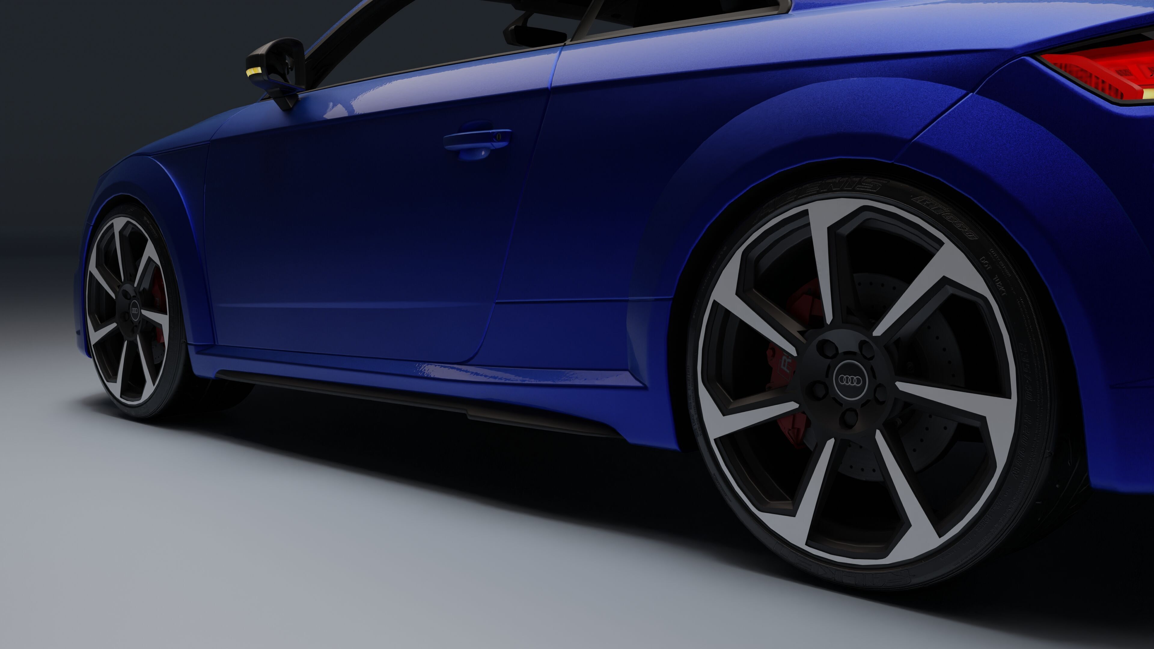 Audi TT RS Low-poly 3D model_6