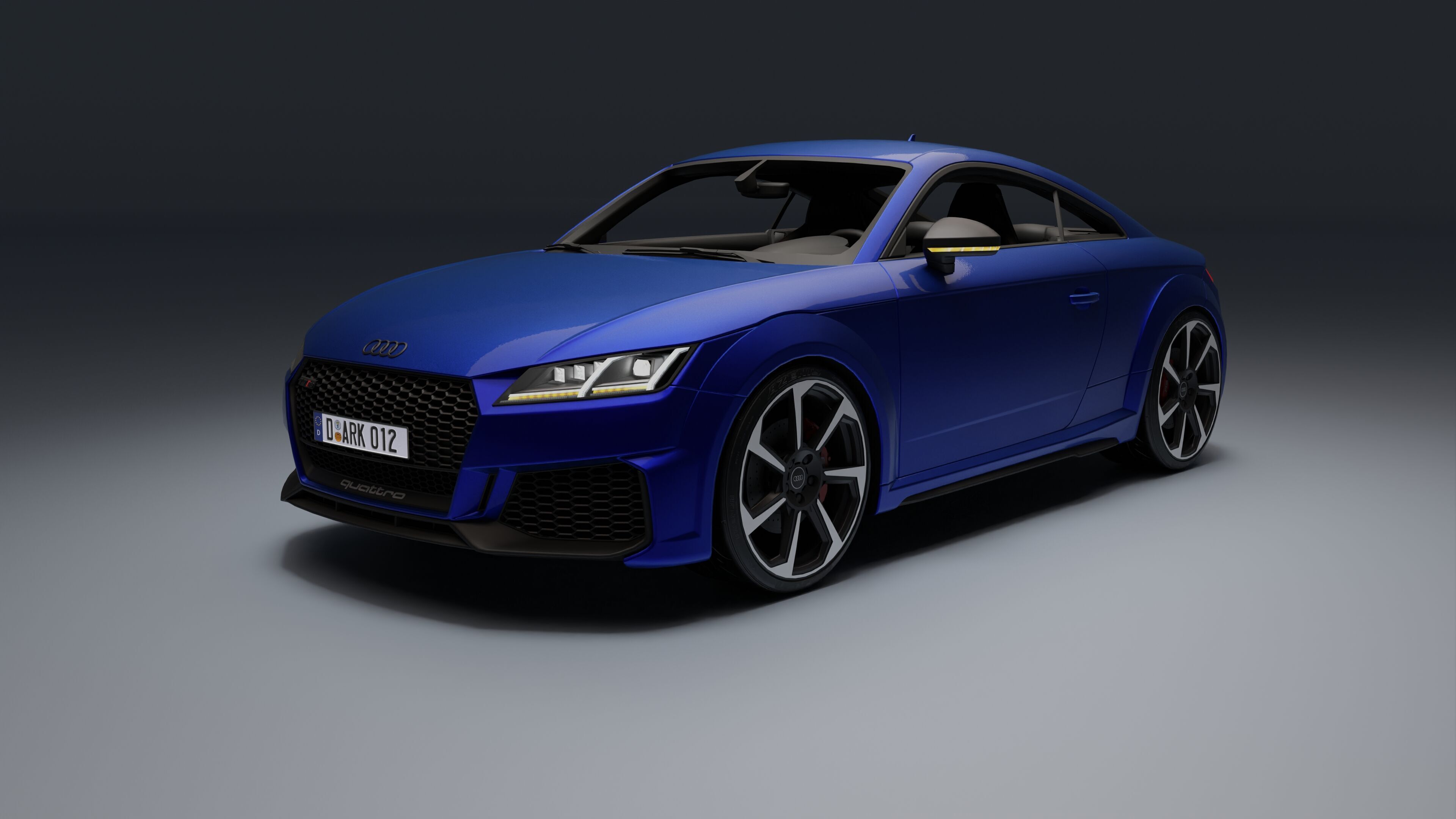 Audi TT RS Low-poly 3D model_12