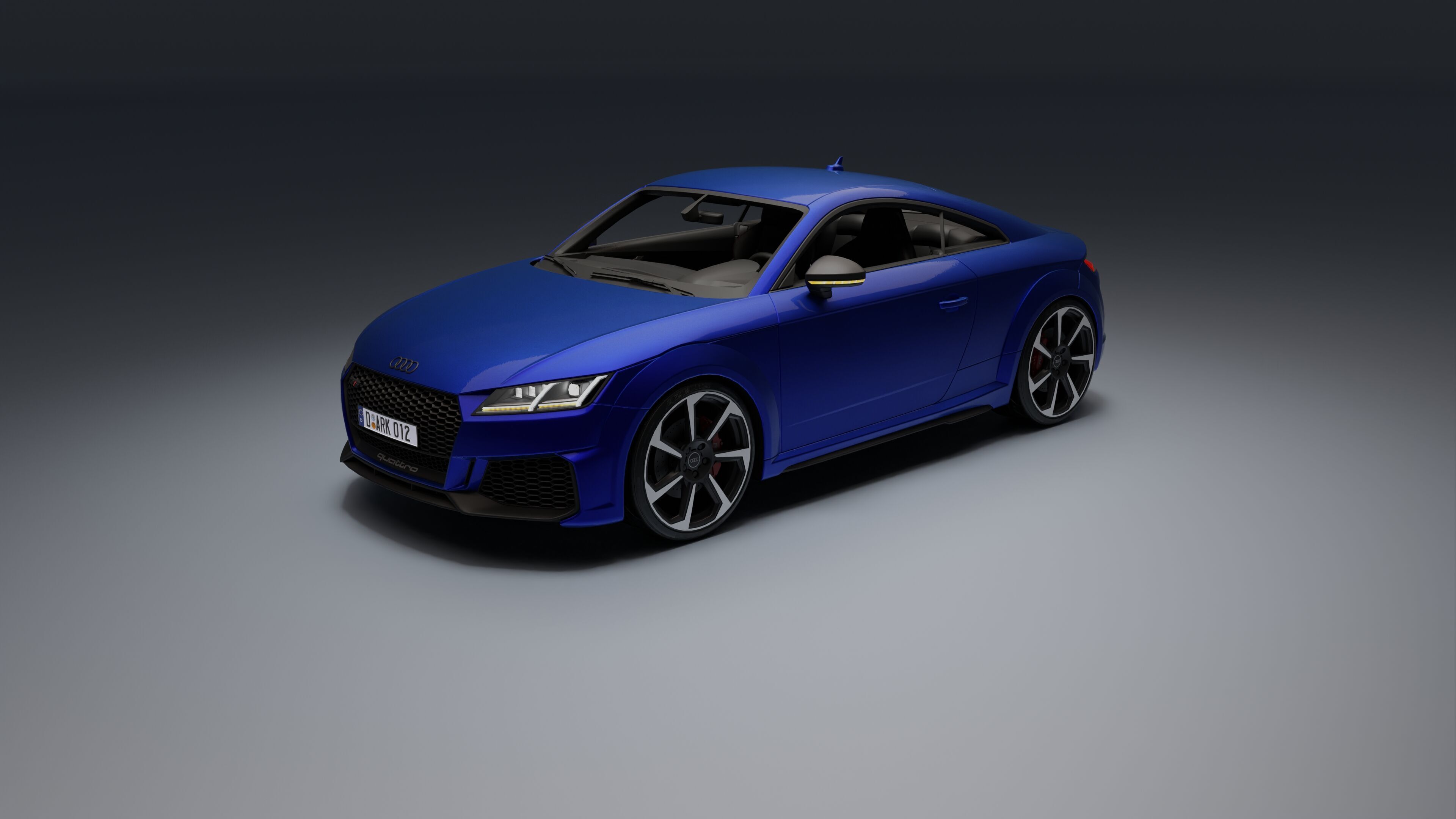Audi TT RS Low-poly 3D model_3