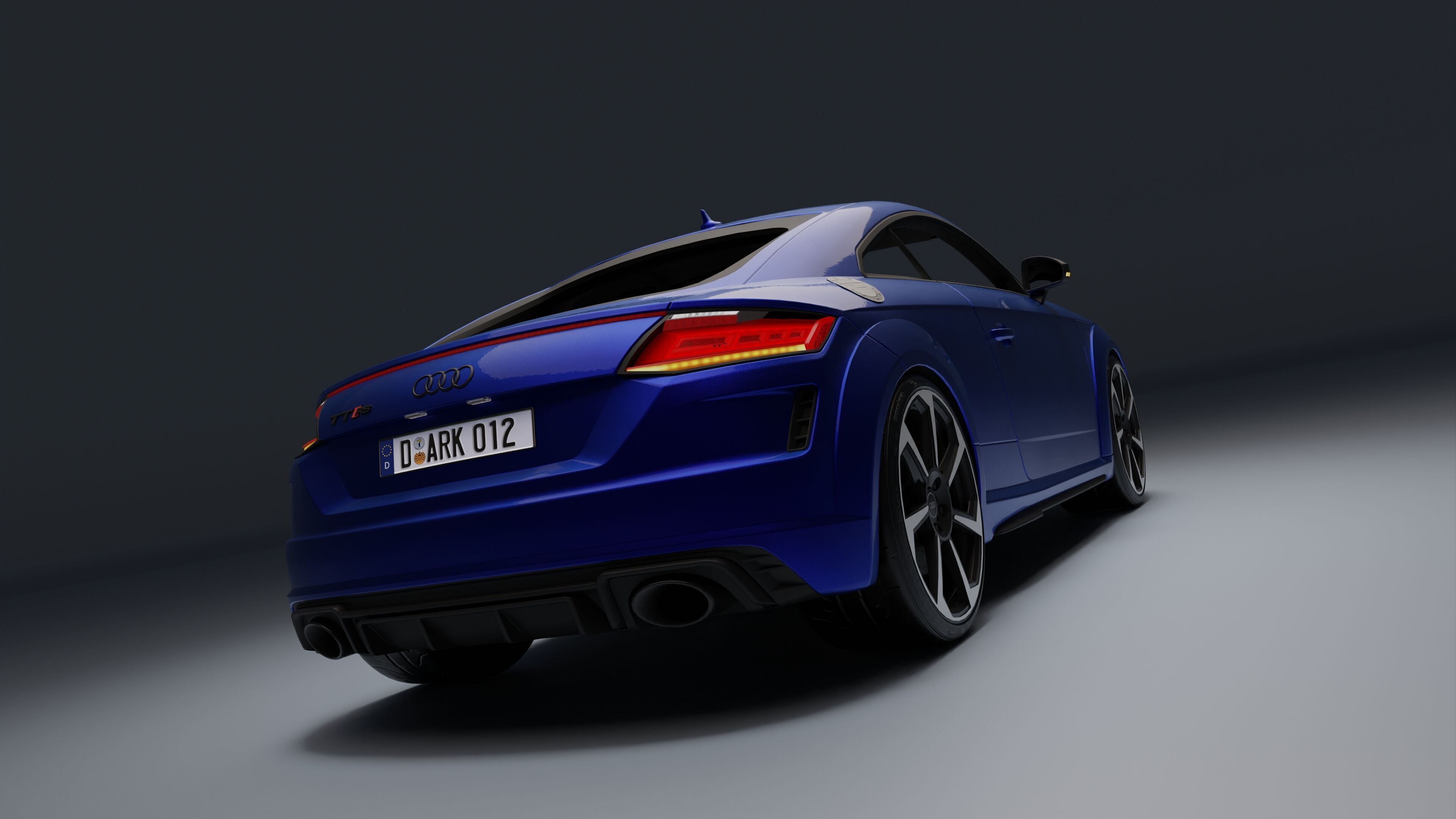 Audi TT RS Low-poly 3D model_17