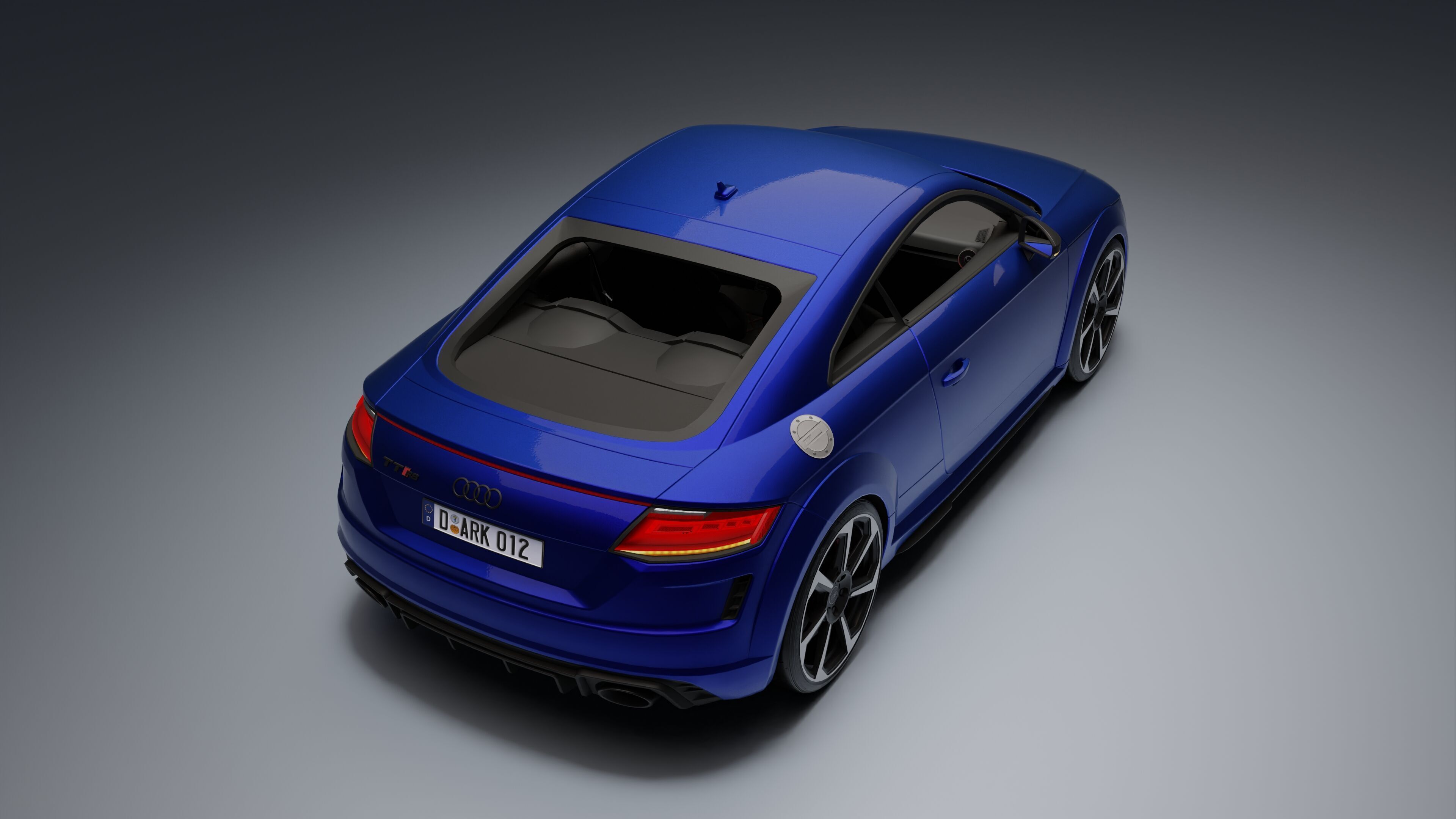 Audi TT RS Low-poly 3D model_4