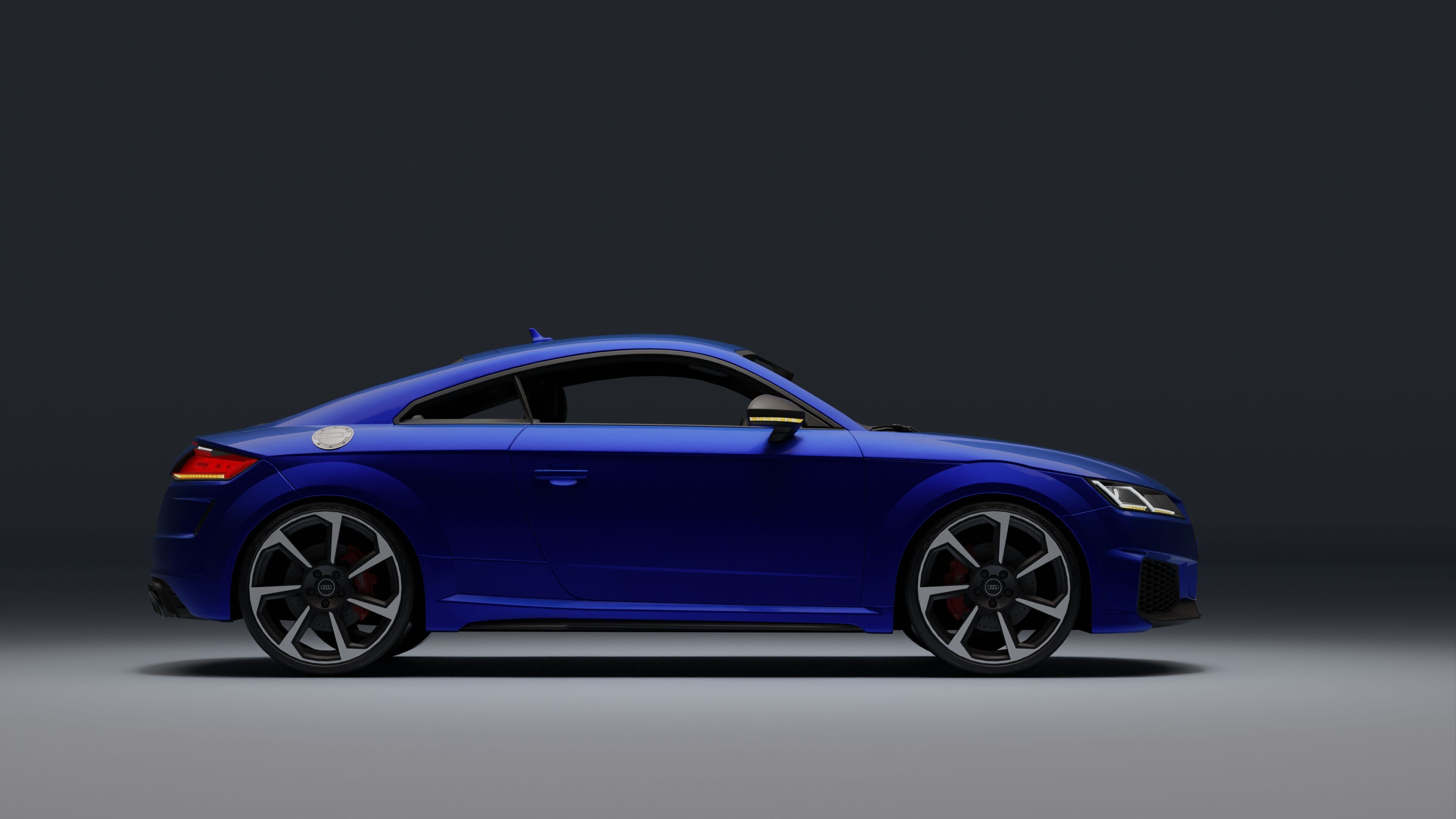 Audi TT RS Low-poly 3D model_18